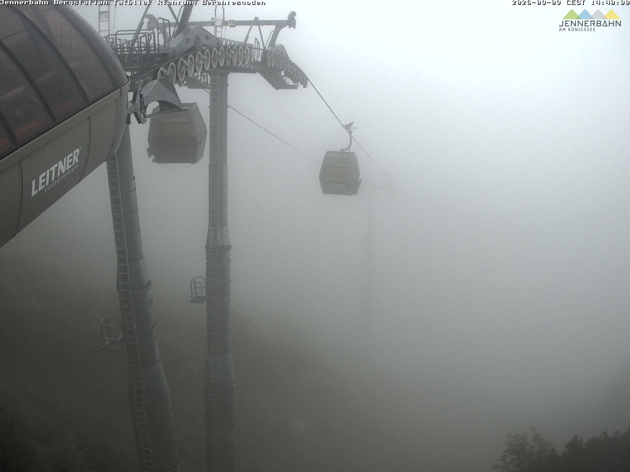 Archiv Foto Webcam Jenner - Blick ins Tal Gondelstation