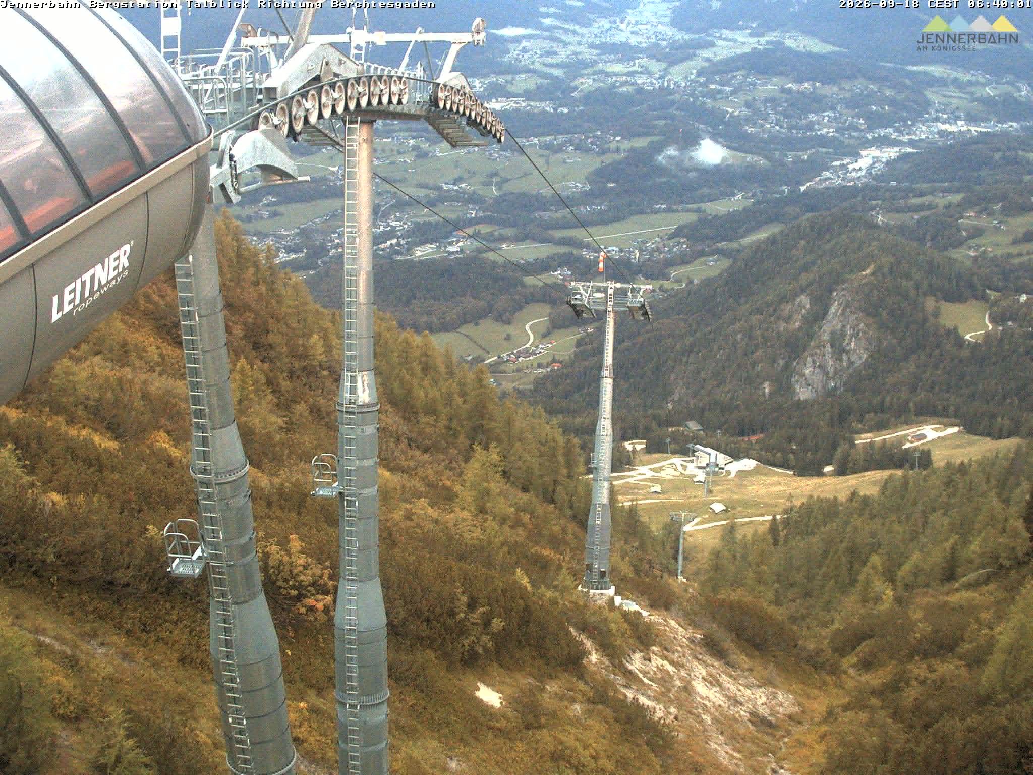 Archiv Foto Webcam Jenner - Blick ins Tal Gondelstation