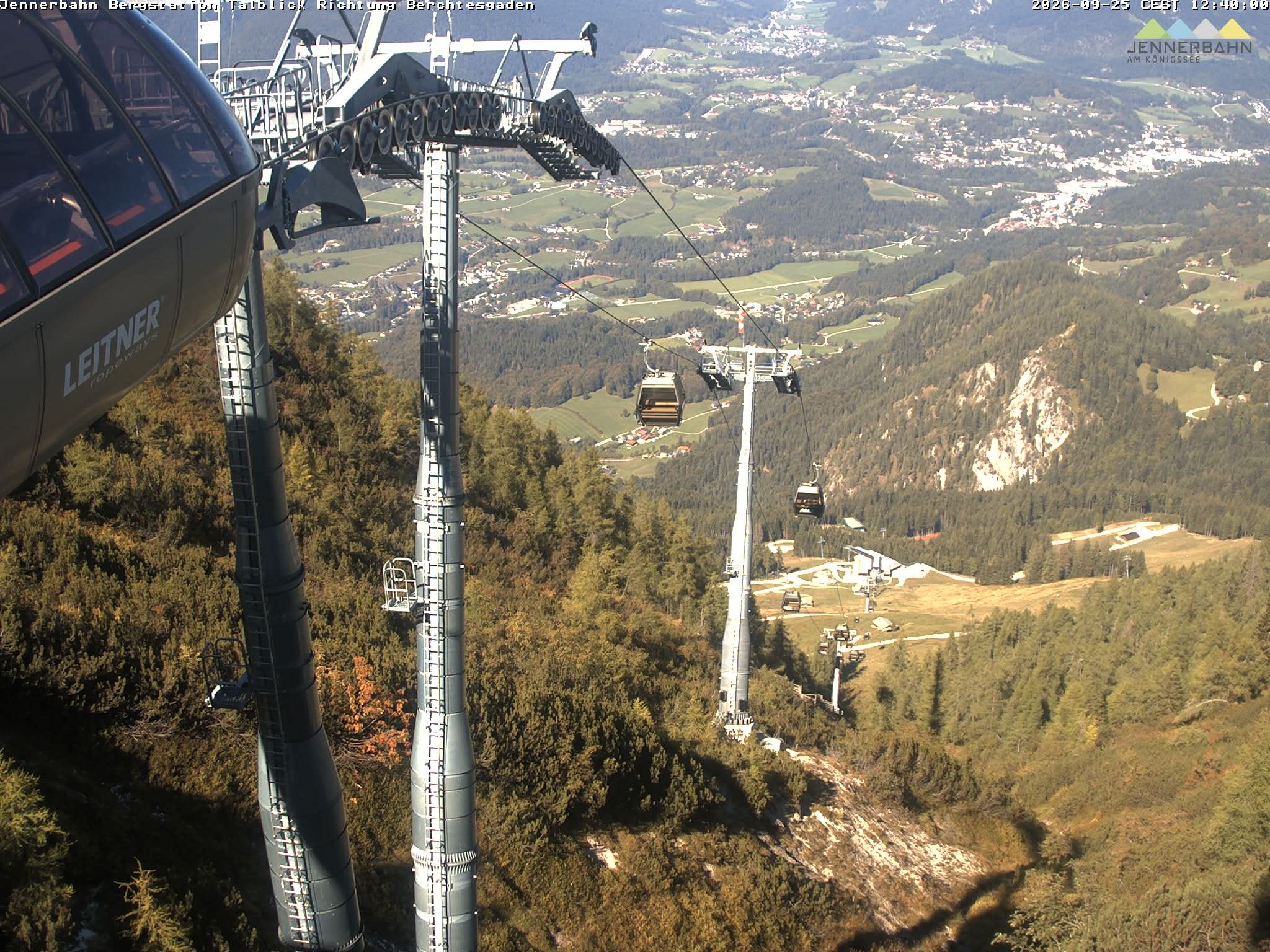Archived image Webcam Jenner mountain - Valley View Cable Car