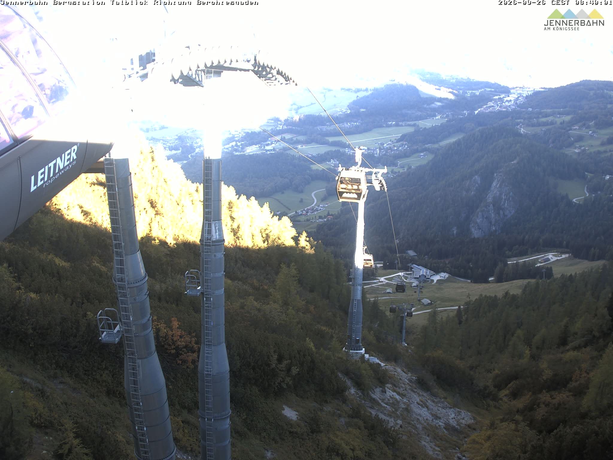 Archived image Webcam Jenner mountain - Valley View Cable Car
