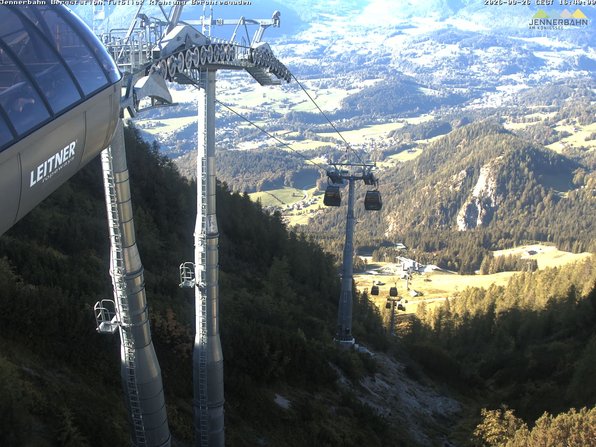 Archived image Webcam Jenner mountain - Valley View Cable Car