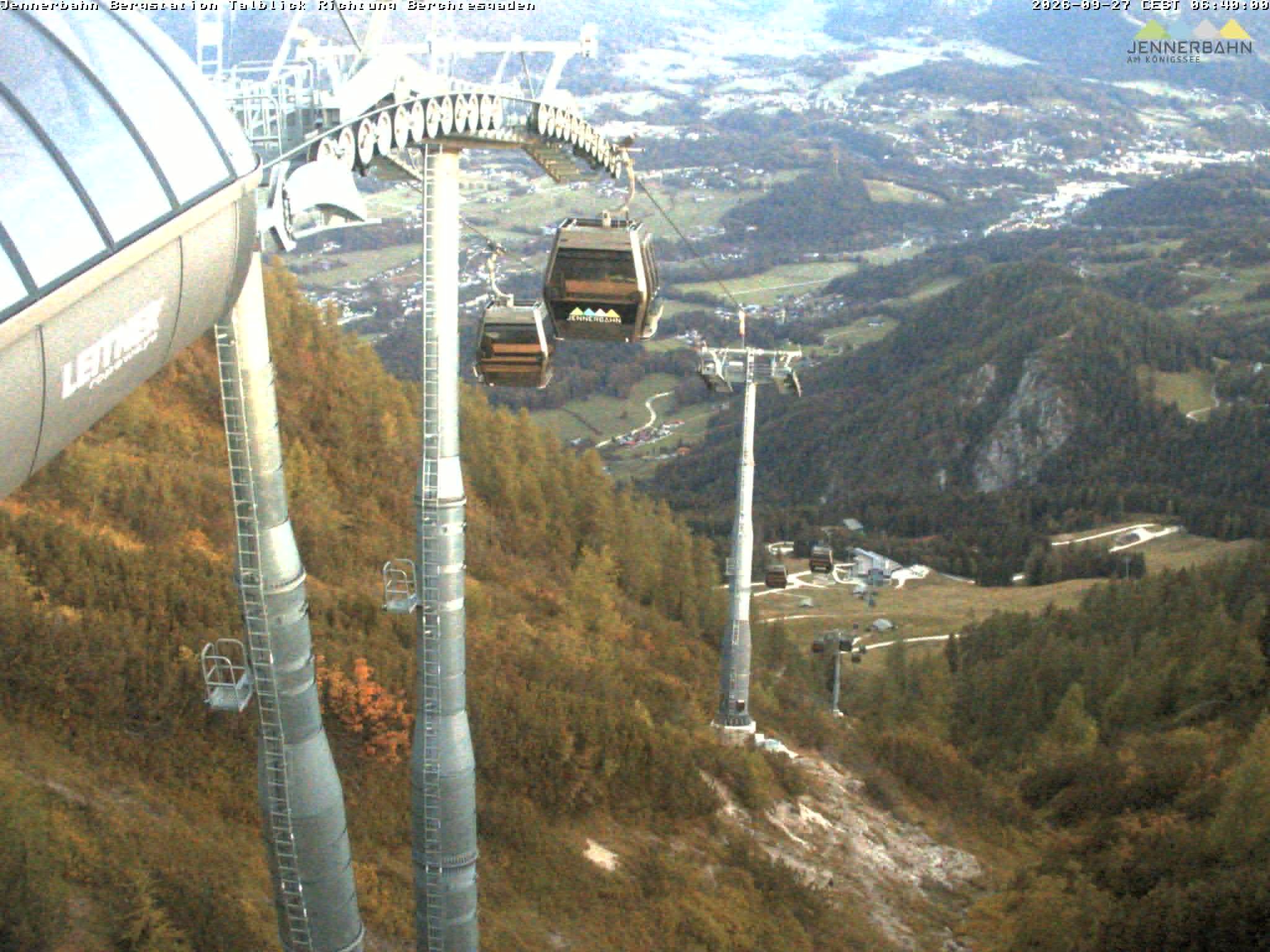 Archived image Webcam Jenner mountain - Valley View Cable Car