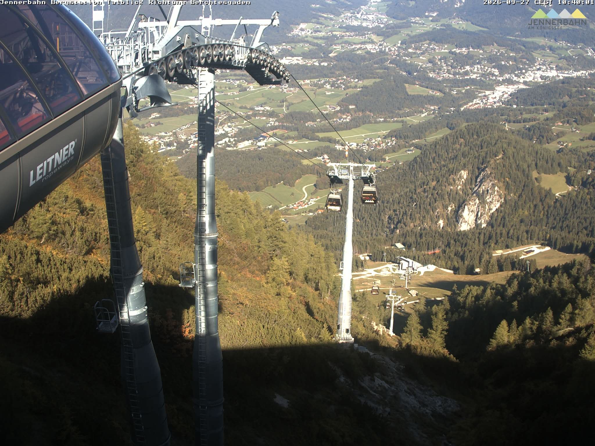 Archived image Webcam Jenner mountain - Valley View Cable Car