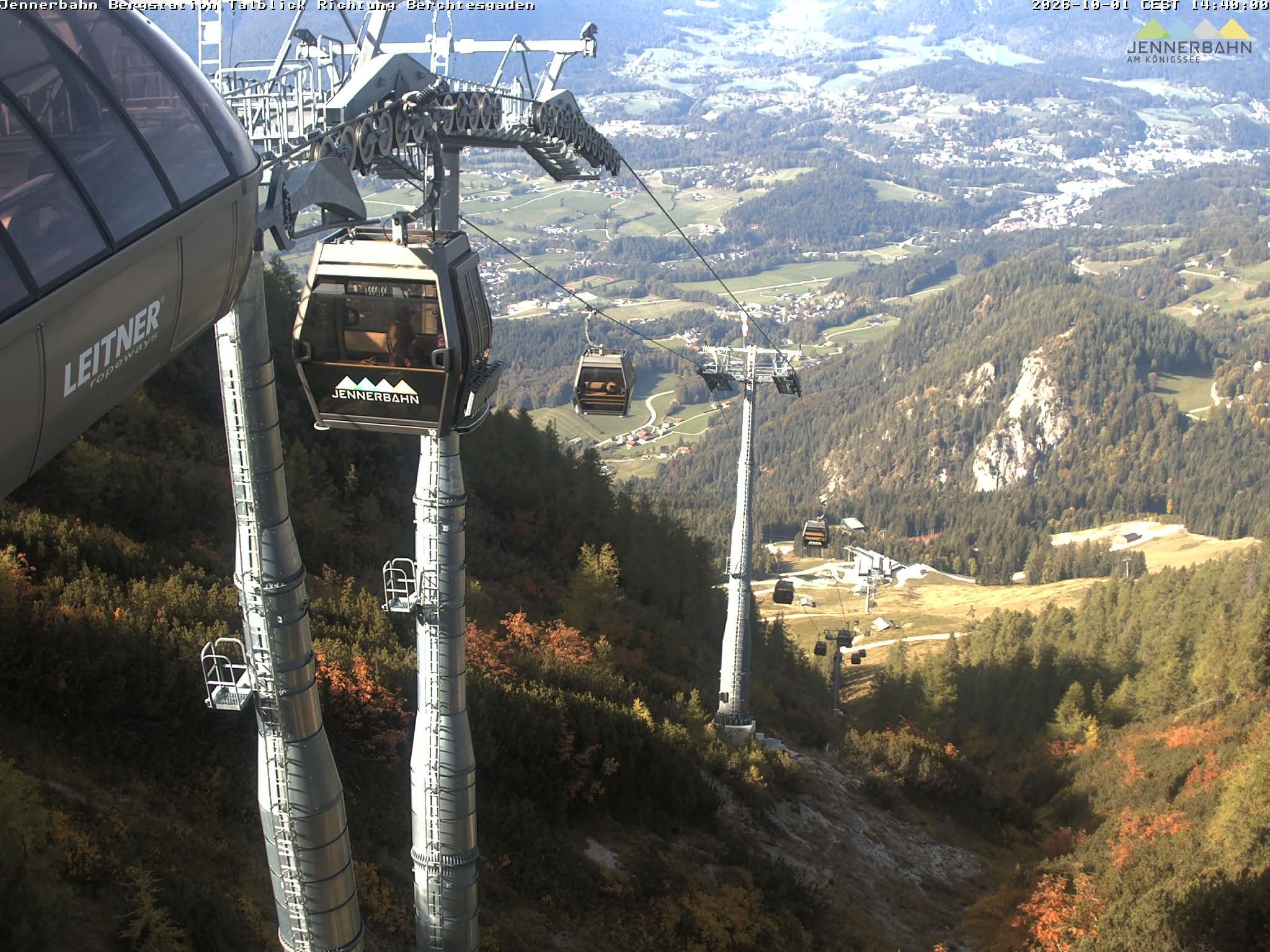Archiv Foto Webcam Jenner - Blick ins Tal Gondelstation
