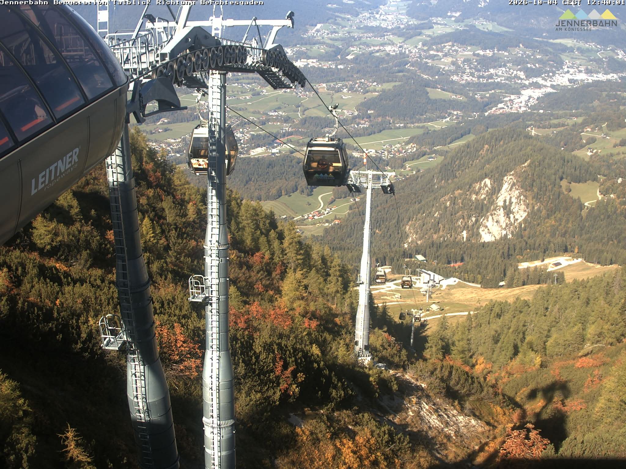 Archiv Foto Webcam Jenner - Blick ins Tal Gondelstation