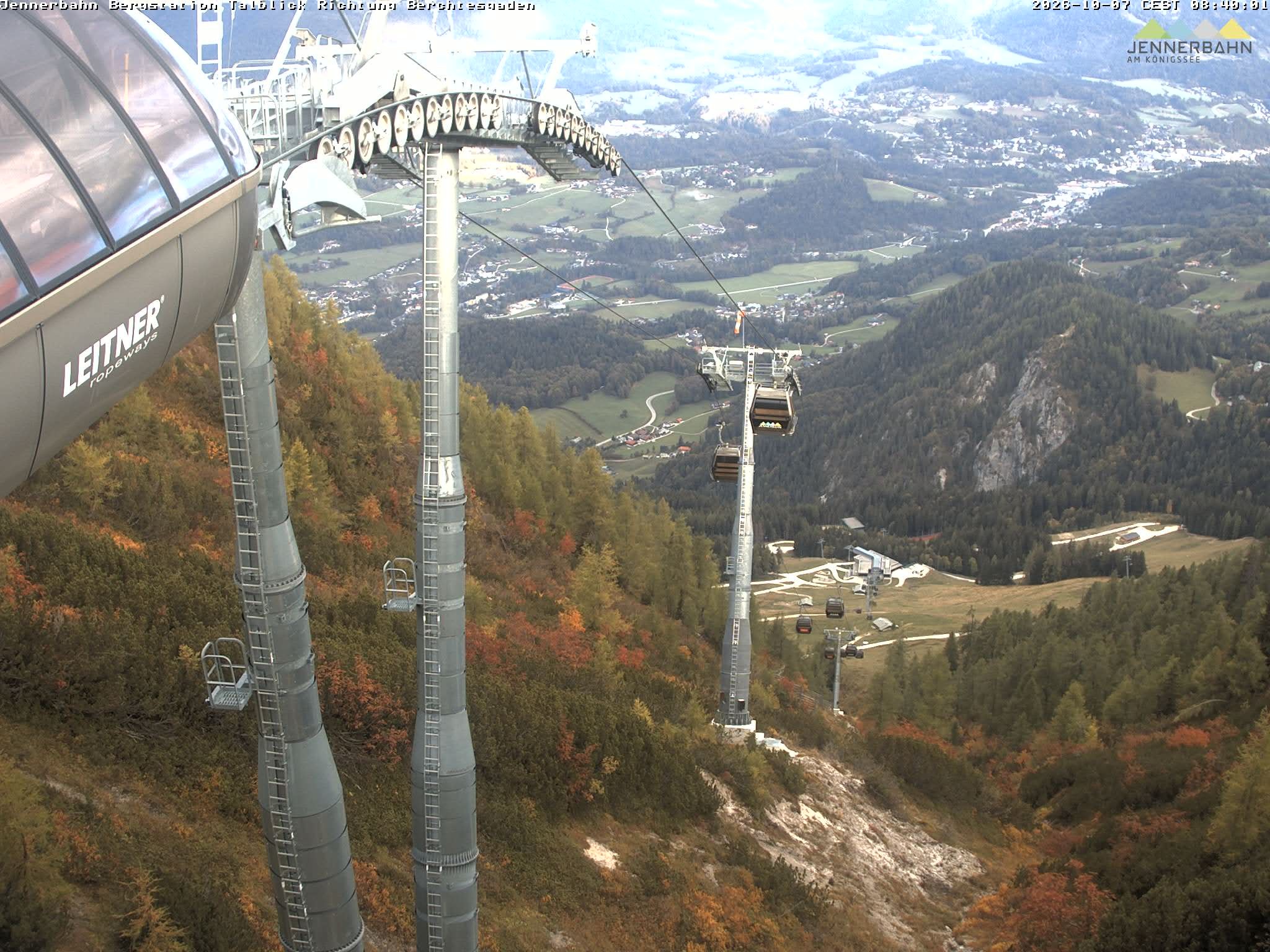 Archiv Foto Webcam Jenner - Blick ins Tal Gondelstation