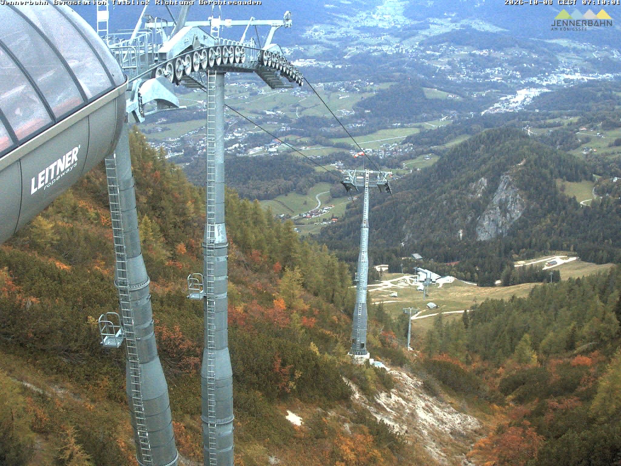 Archiv Foto Webcam Jenner - Blick ins Tal Gondelstation