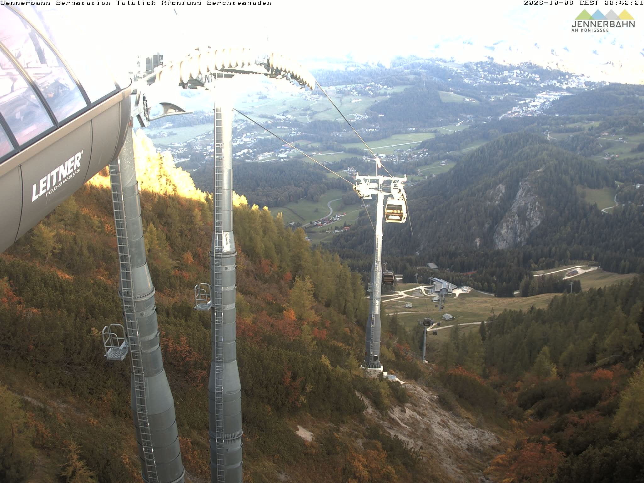 Archiv Foto Webcam Jenner - Blick ins Tal Gondelstation