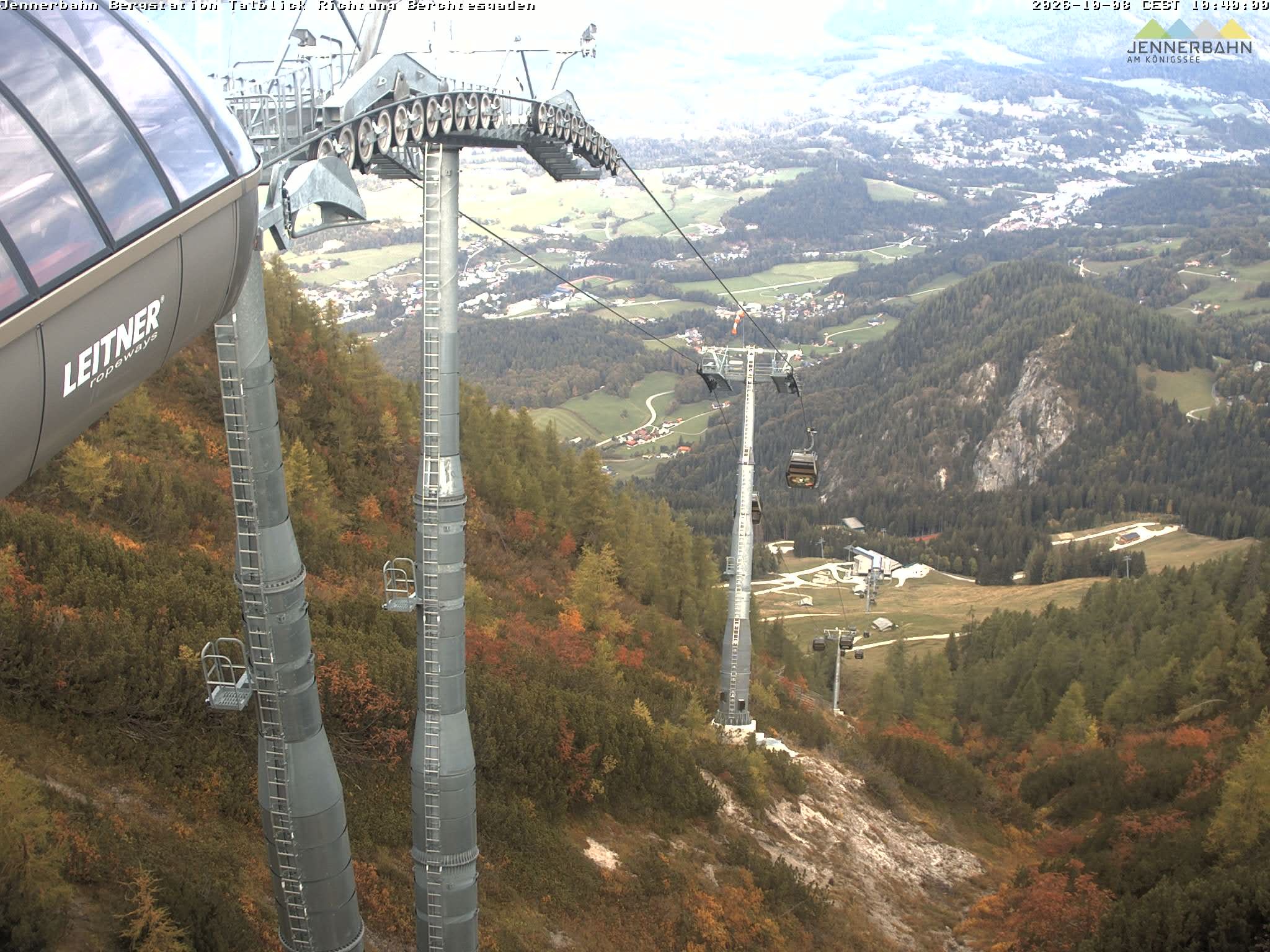 Archiv Foto Webcam Jenner - Blick ins Tal Gondelstation