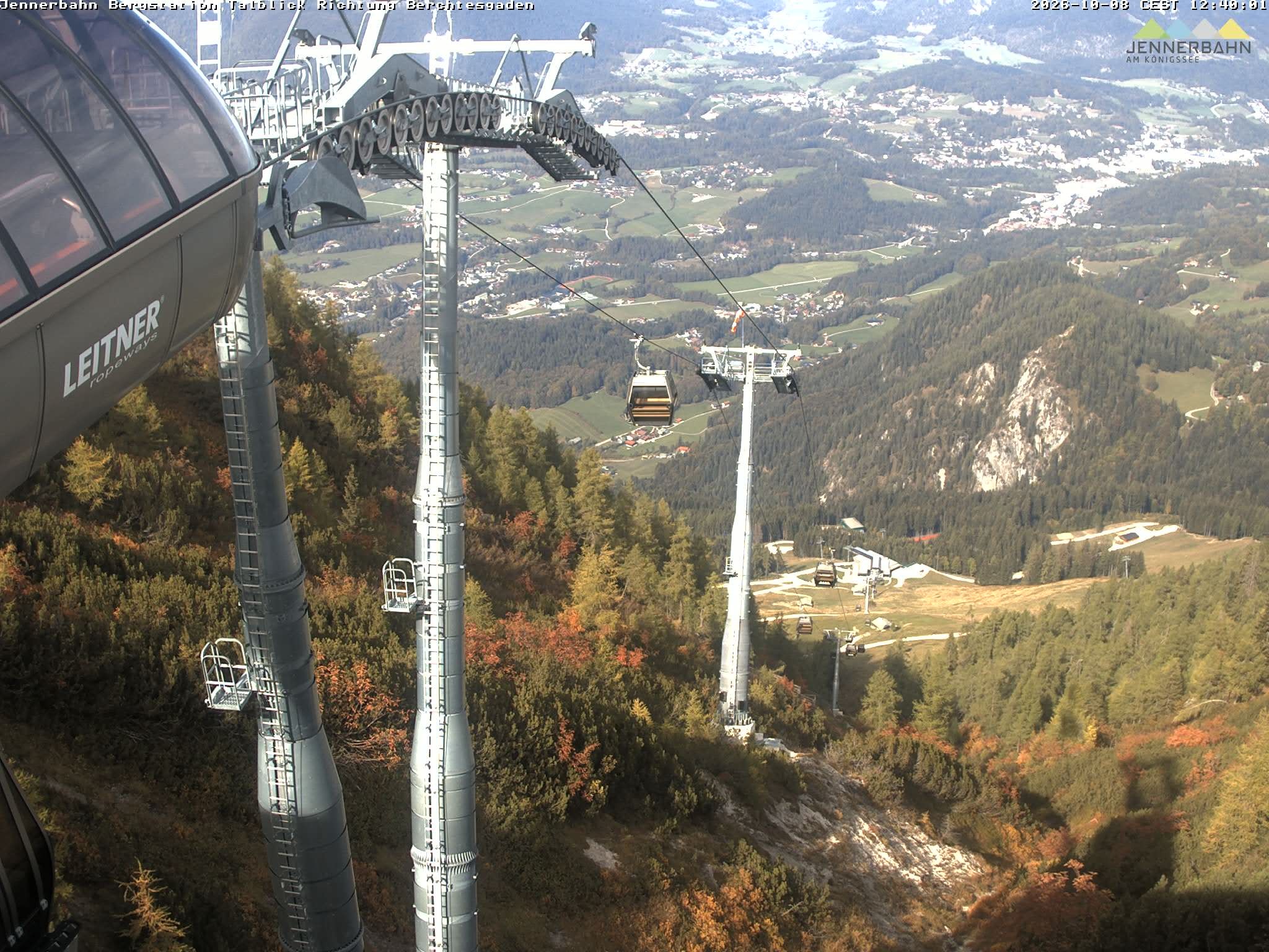 Archiv Foto Webcam Jenner - Blick ins Tal Gondelstation