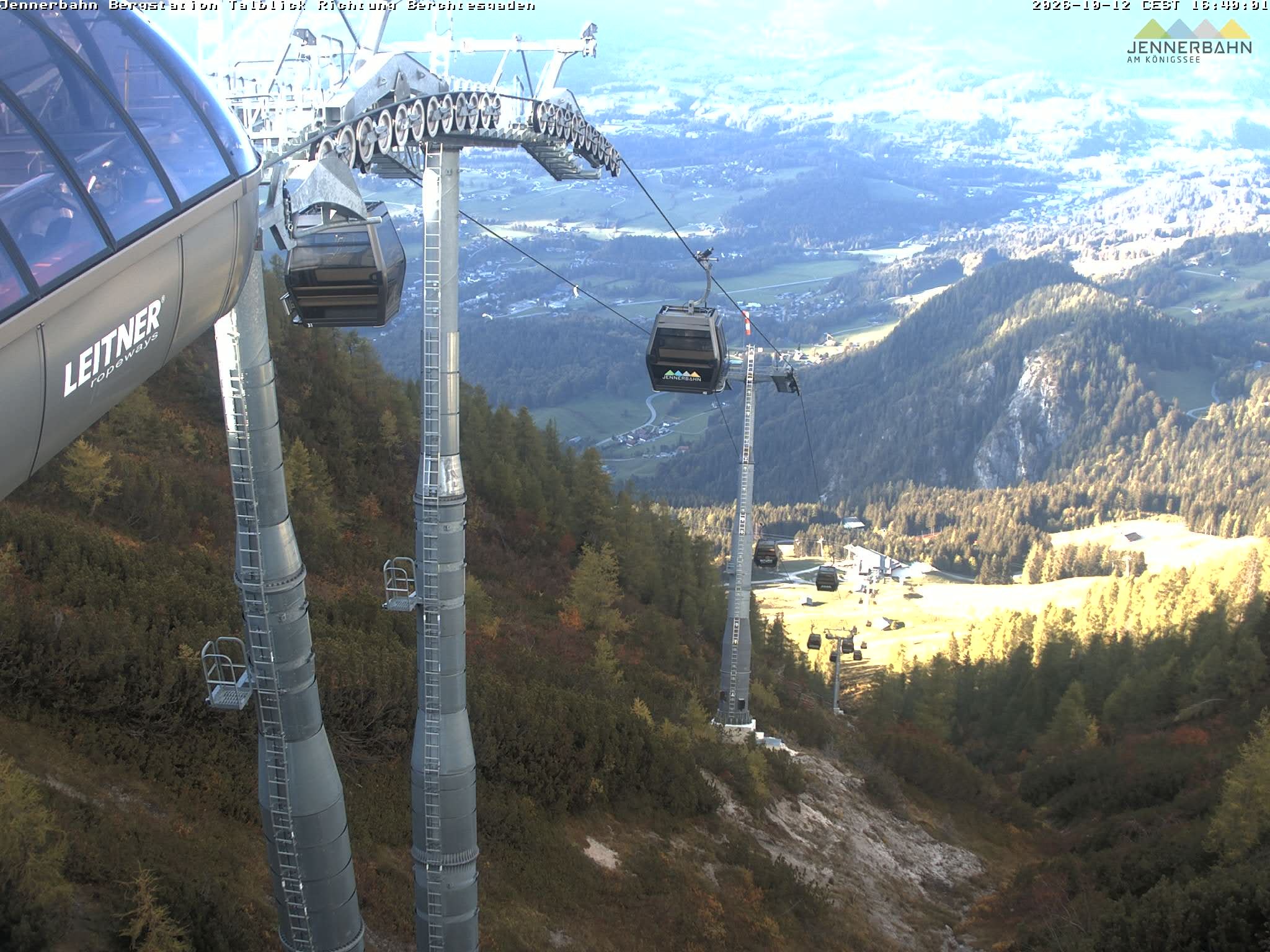 Archiv Foto Webcam Jenner - Blick ins Tal Gondelstation