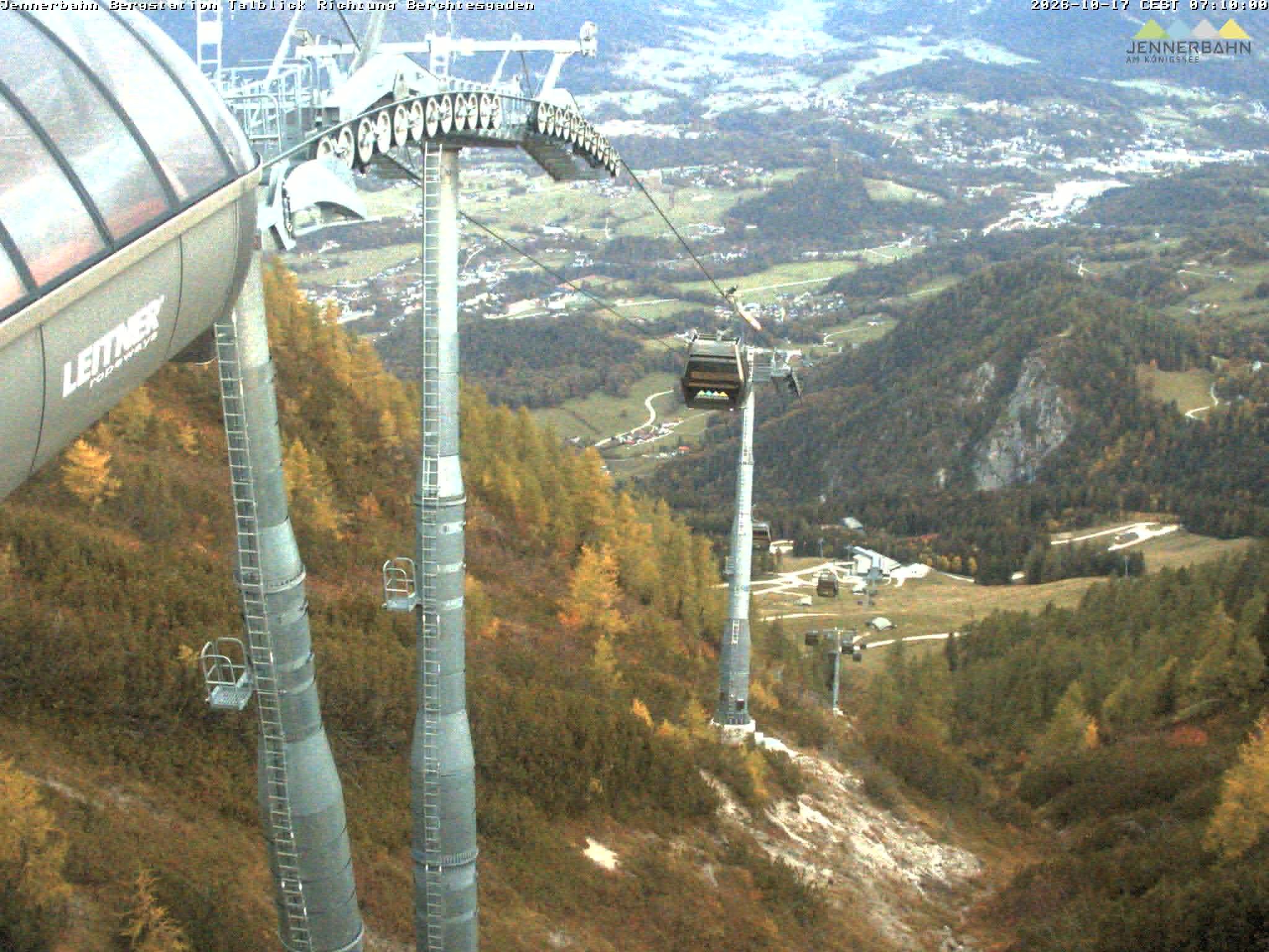 Archiv Foto Webcam Jenner - Blick ins Tal Gondelstation