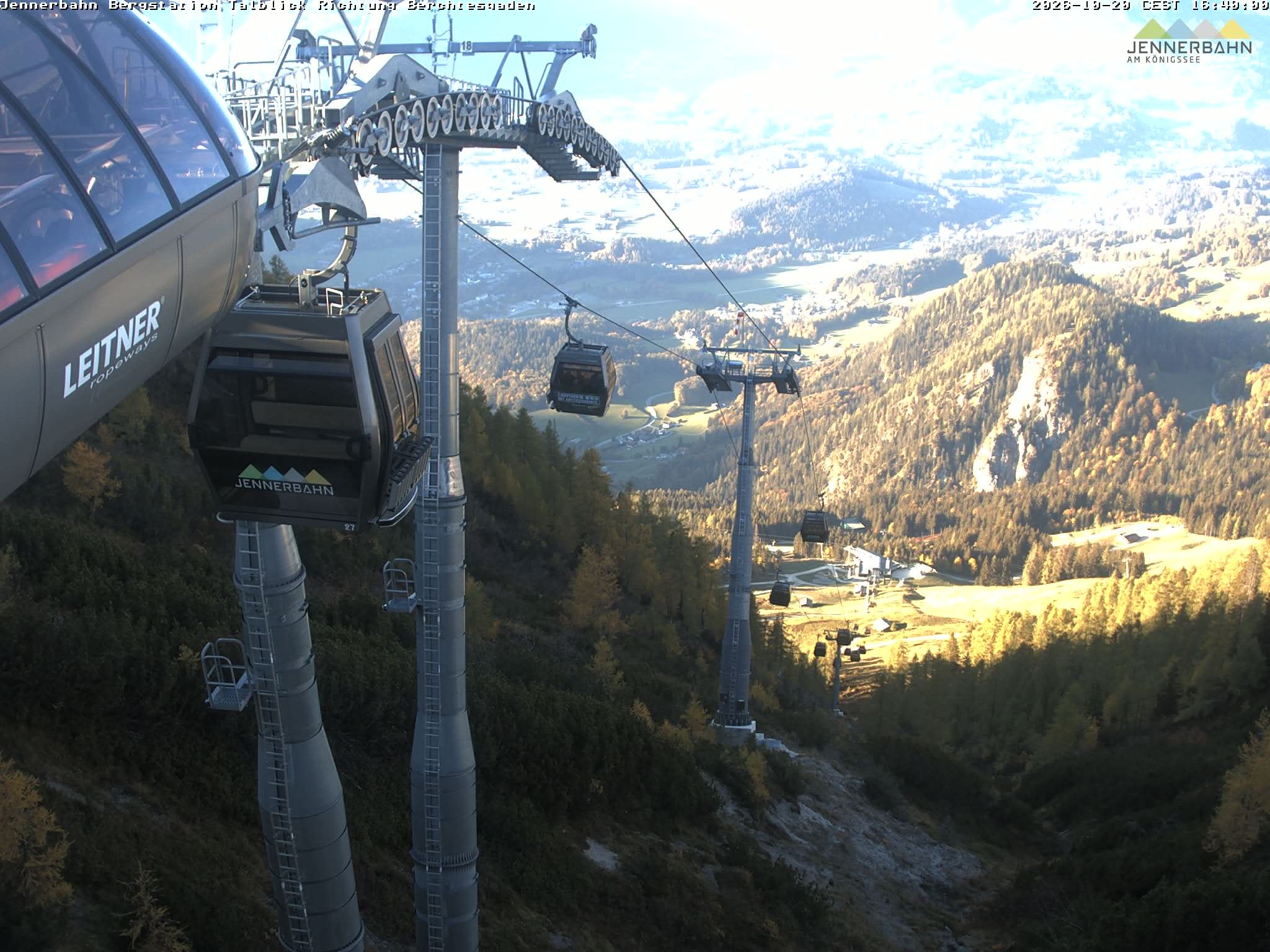 Archived image Webcam Jenner mountain - Valley View Cable Car