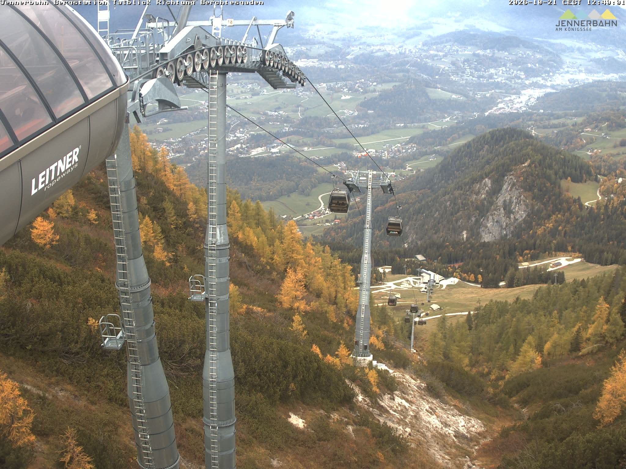 Archiv Foto Webcam Jenner - Blick ins Tal Gondelstation