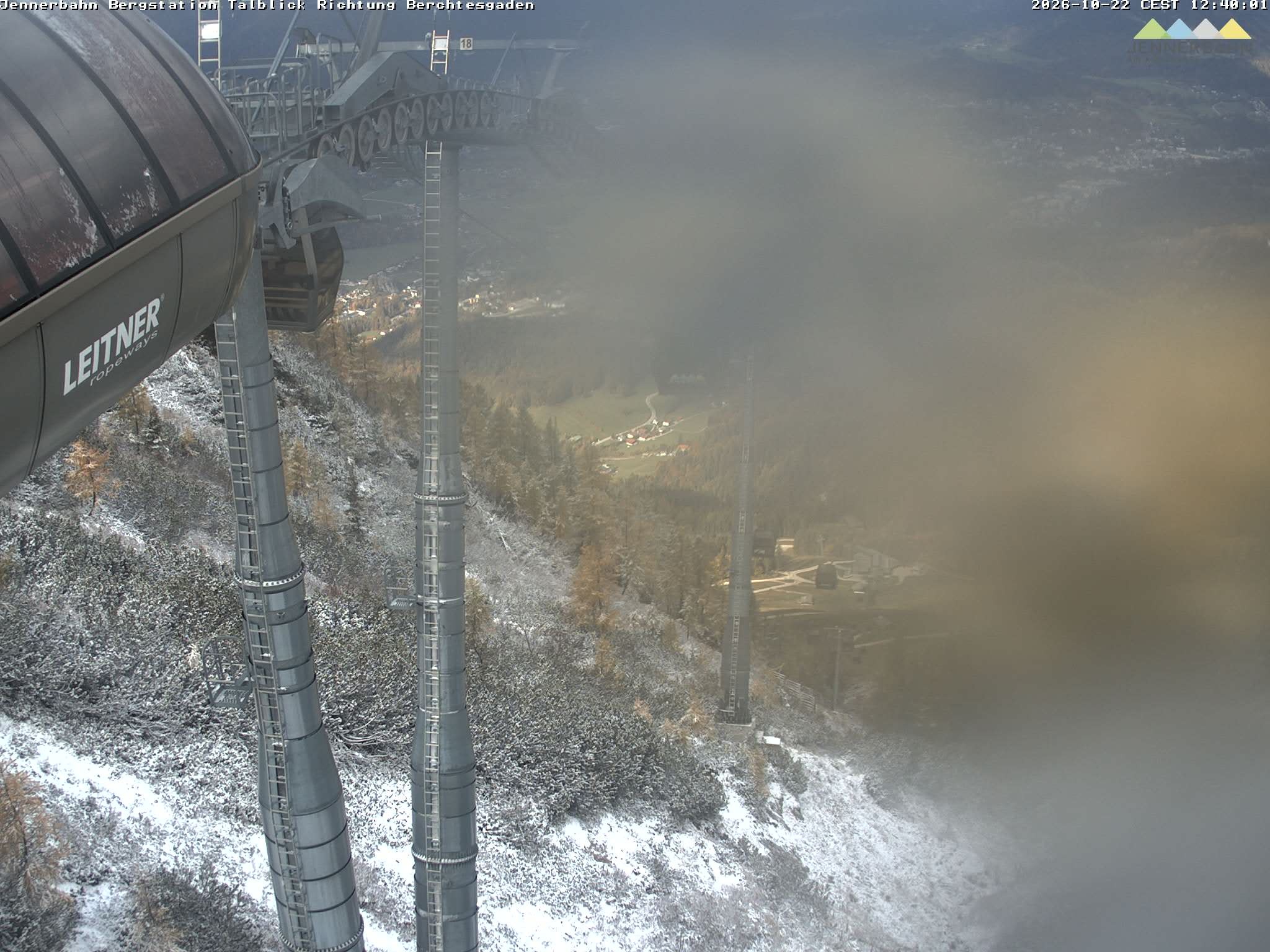 Archiv Foto Webcam Jenner - Blick ins Tal Gondelstation