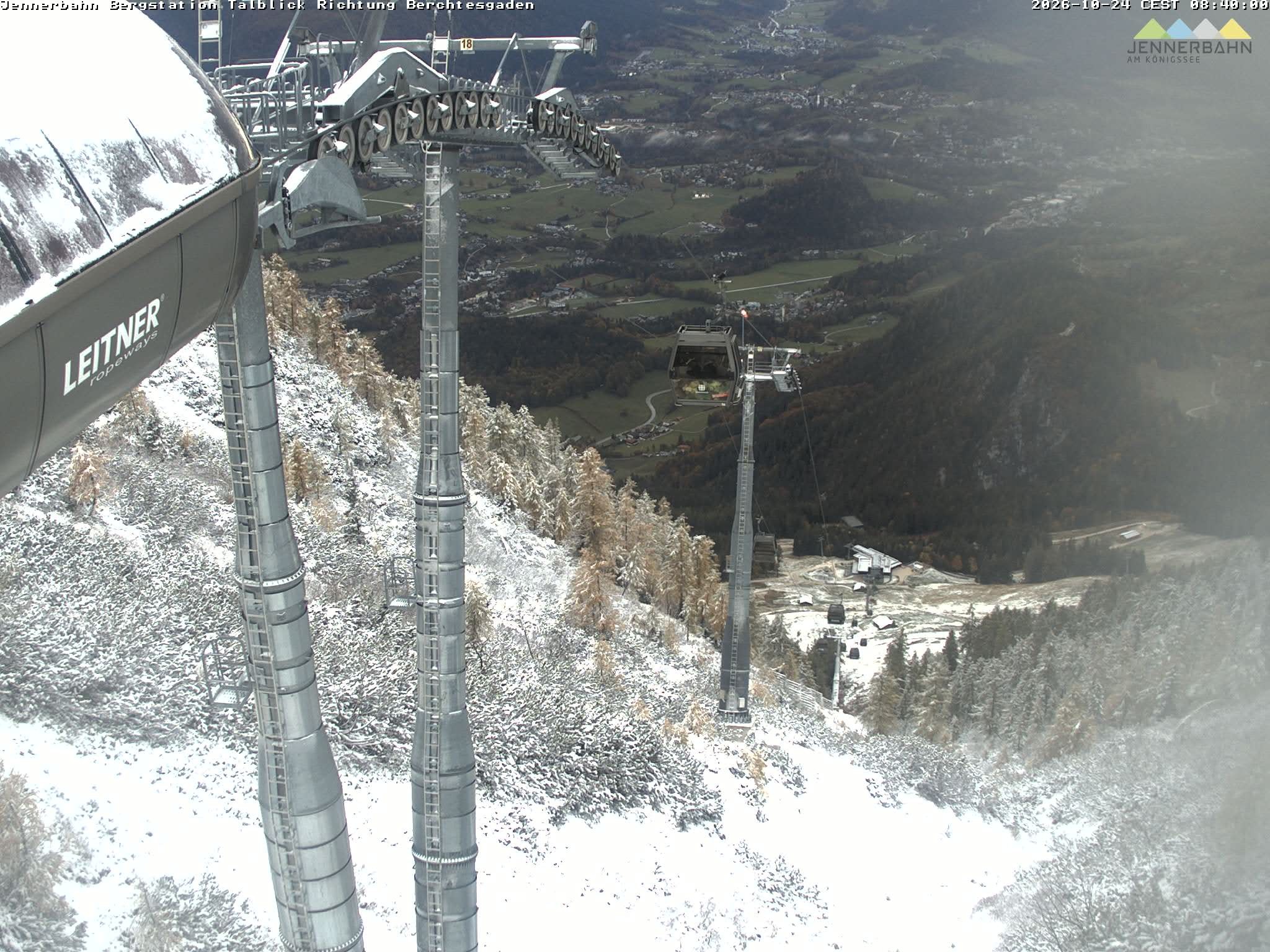 Archived image Webcam Jenner mountain - Valley View Cable Car