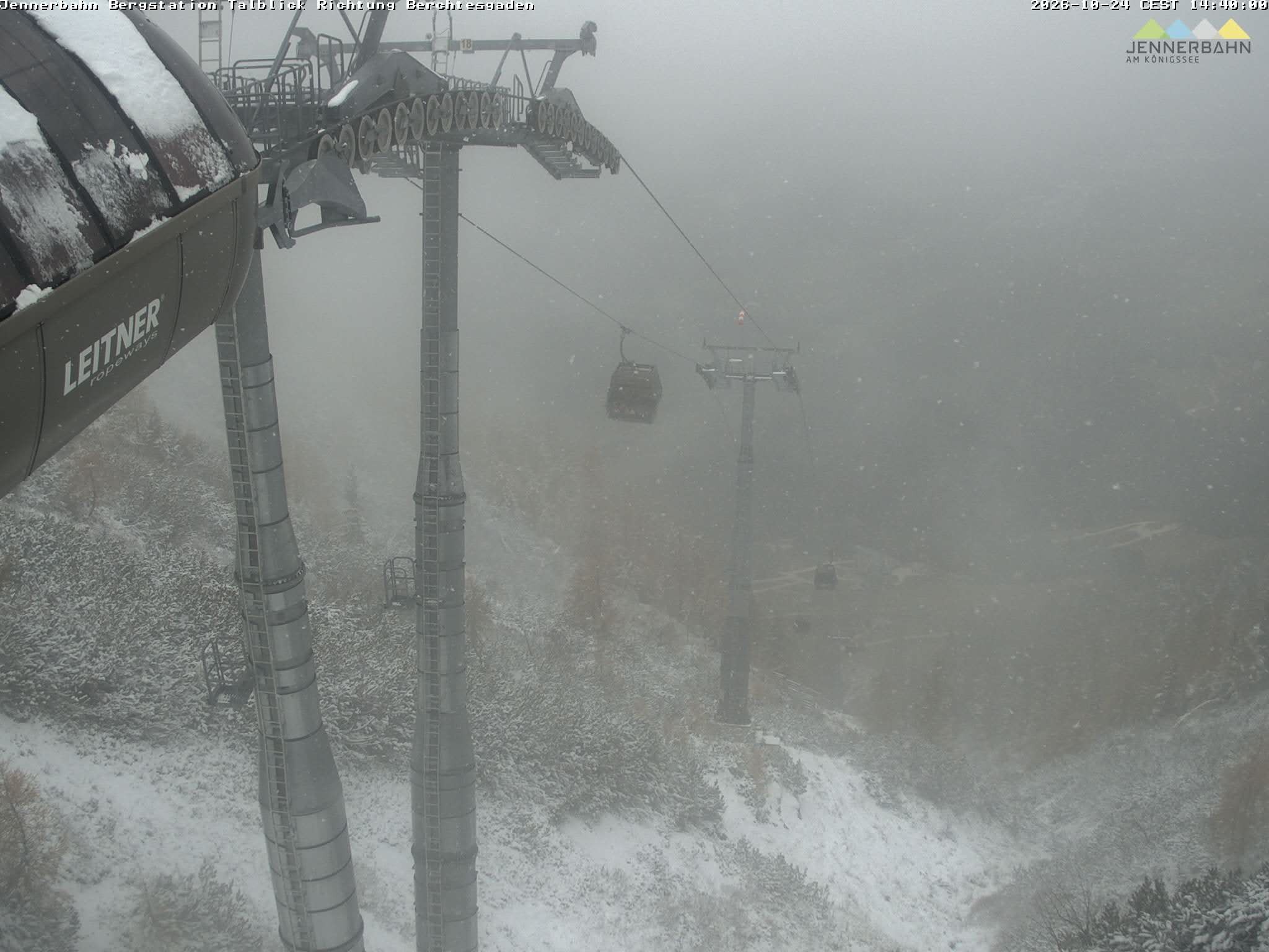 Archived image Webcam Jenner mountain - Valley View Cable Car