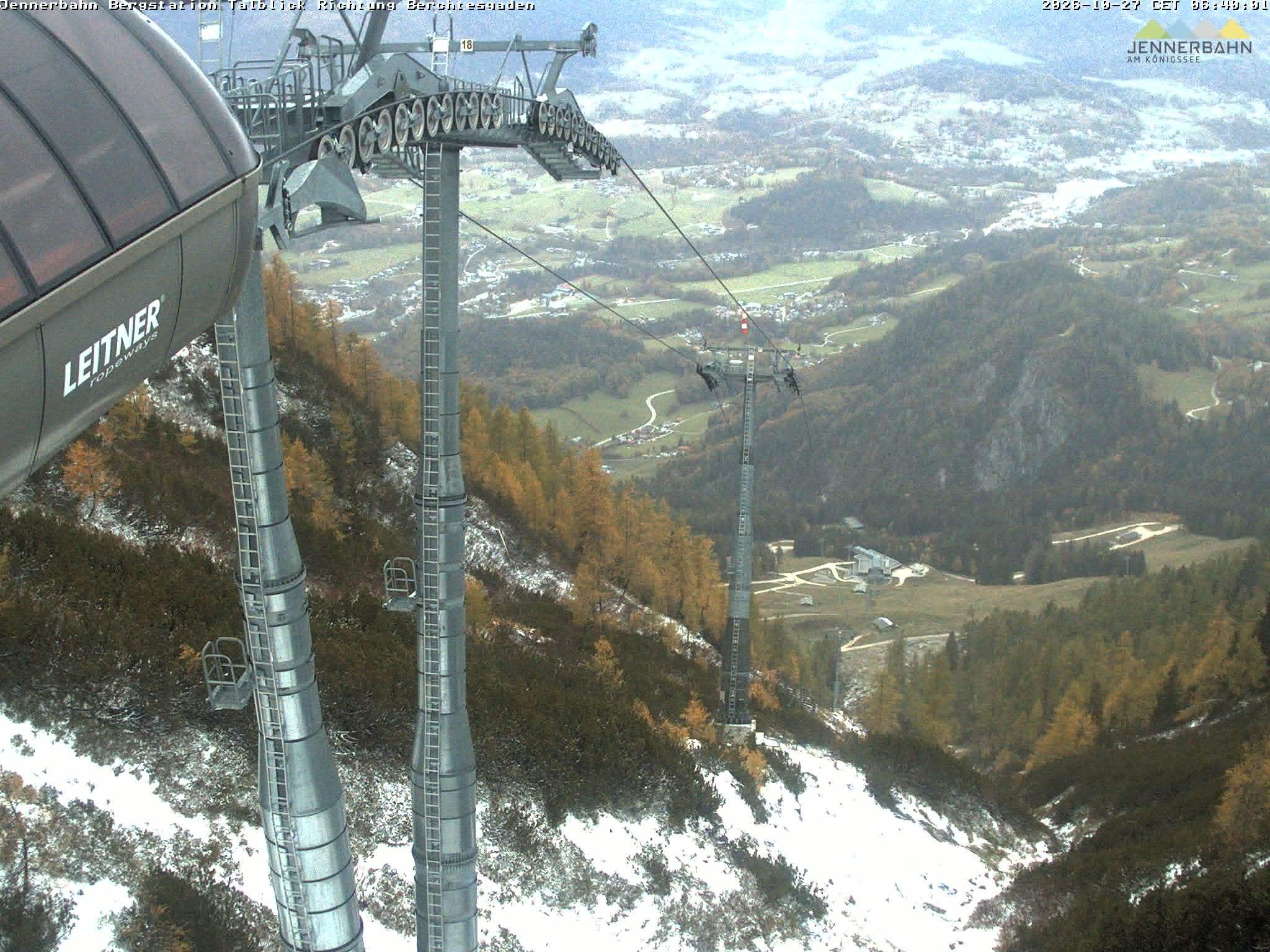 Archiv Foto Webcam Jenner - Blick ins Tal Gondelstation