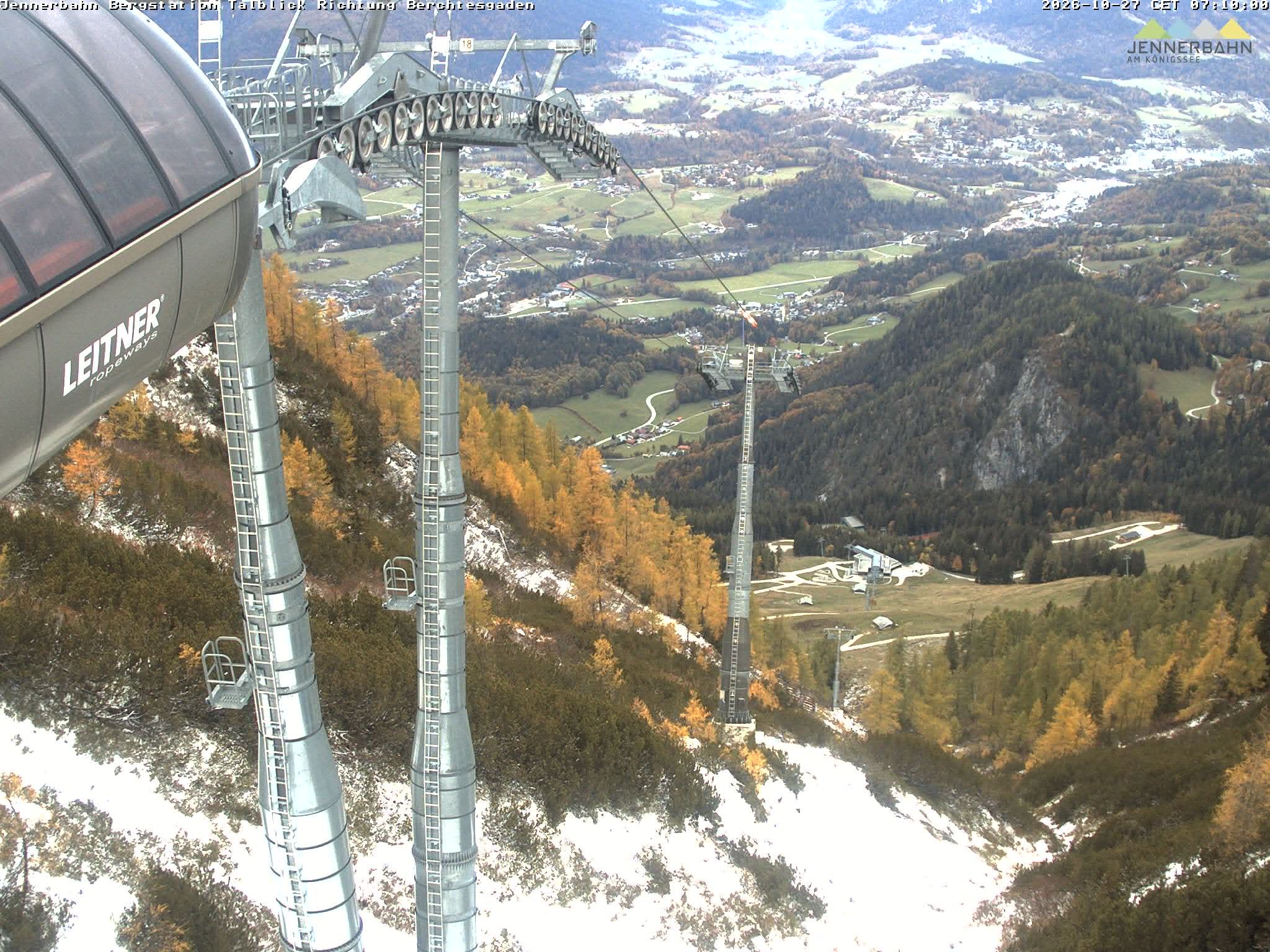 Archiv Foto Webcam Jenner - Blick ins Tal Gondelstation