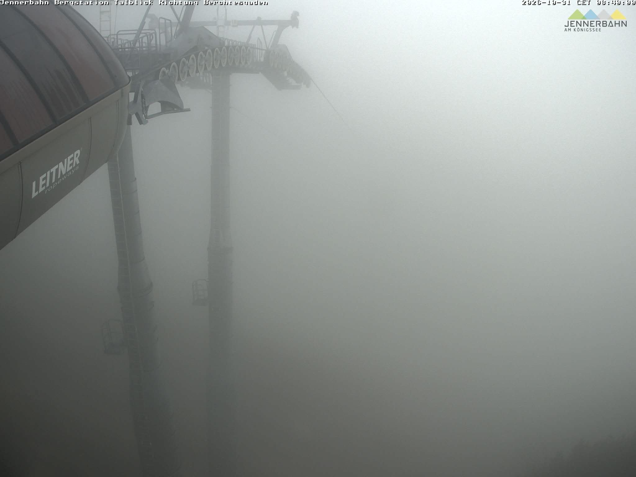 Archived image Webcam Jenner mountain - Valley View Cable Car
