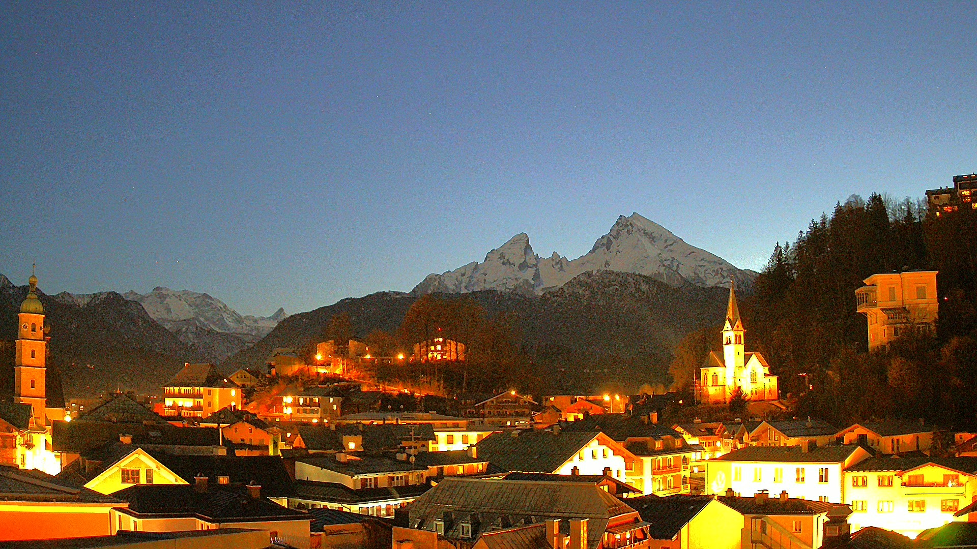 Archived image Webcam Berchtesgaden - City Centre