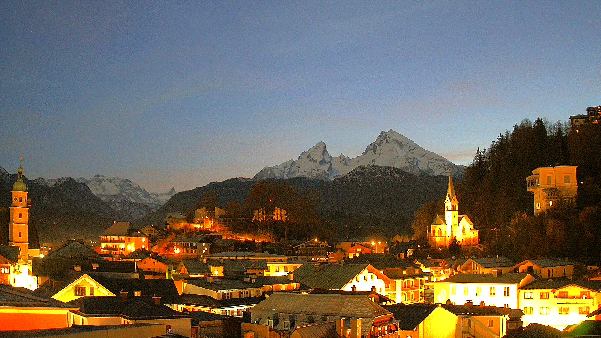 Archived image Webcam Berchtesgaden - City Centre