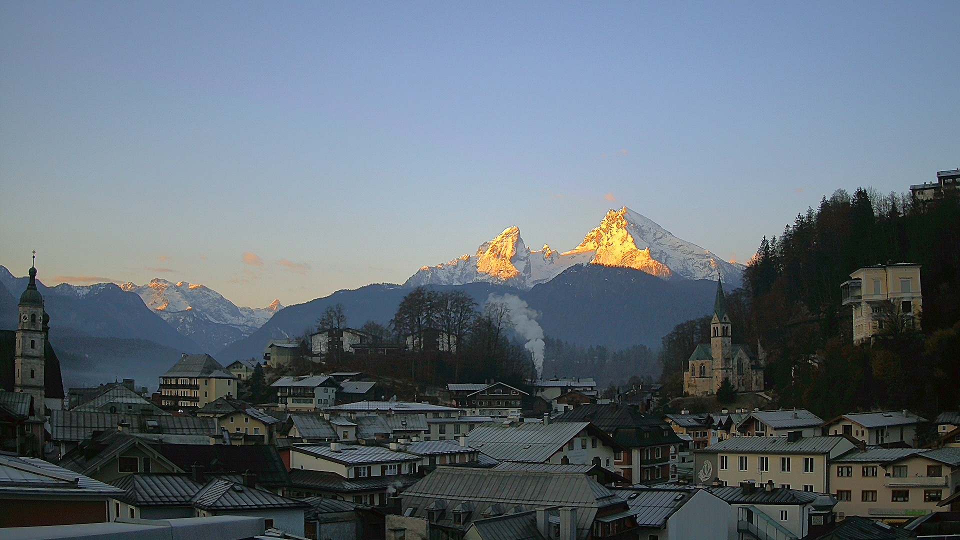 Archived image Webcam Berchtesgaden - City Centre