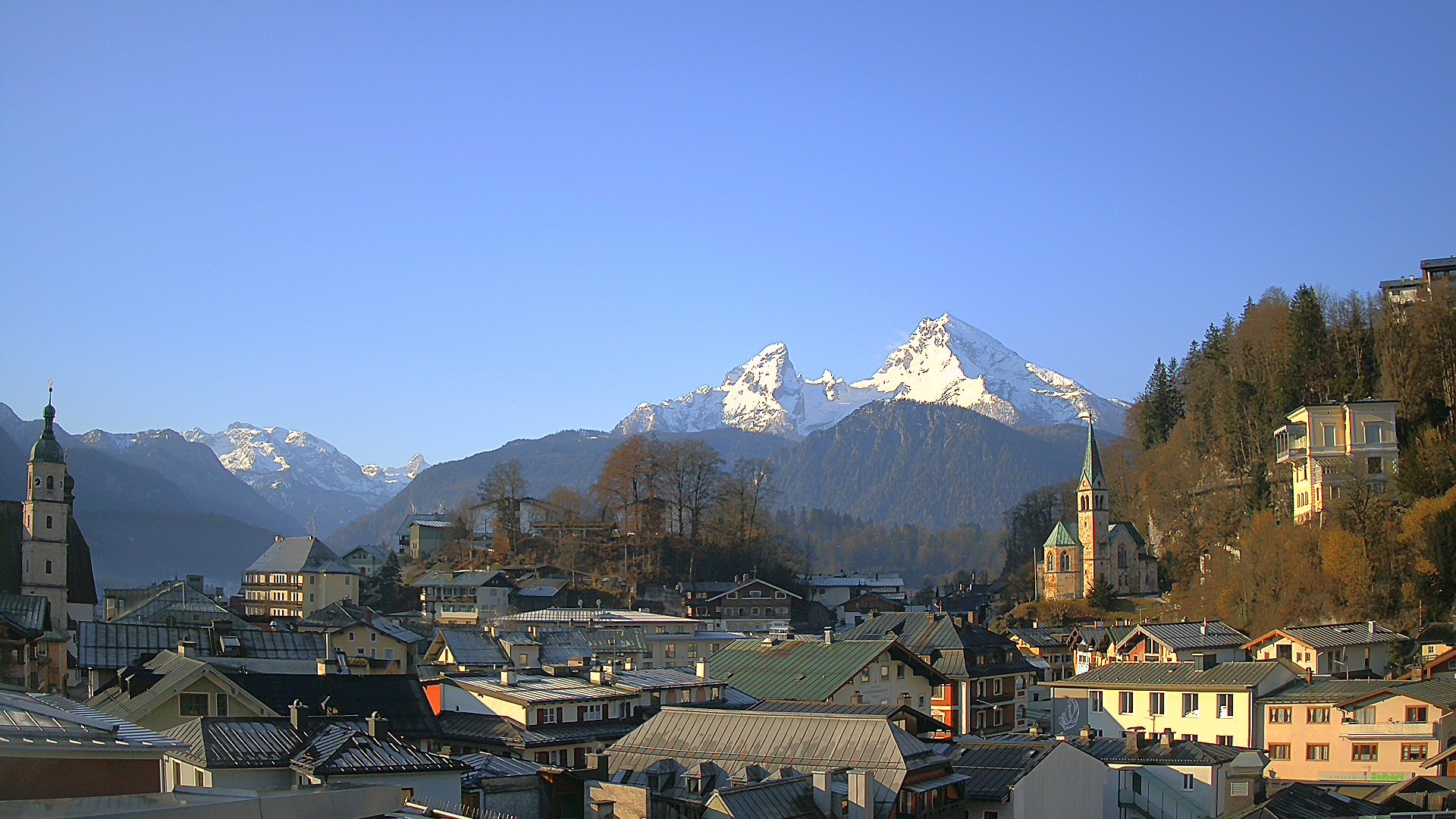 Archived image Webcam Berchtesgaden - City Centre