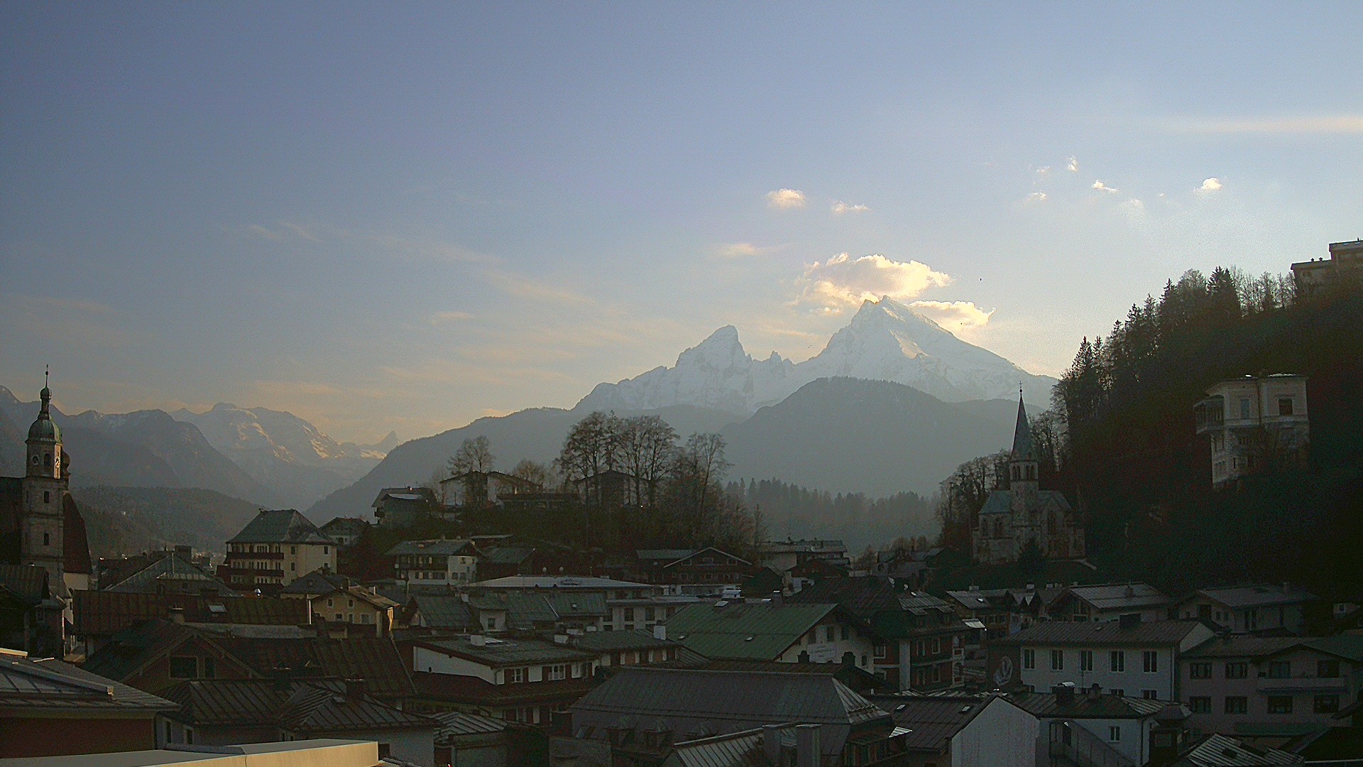 Archived image Webcam Berchtesgaden - City Centre