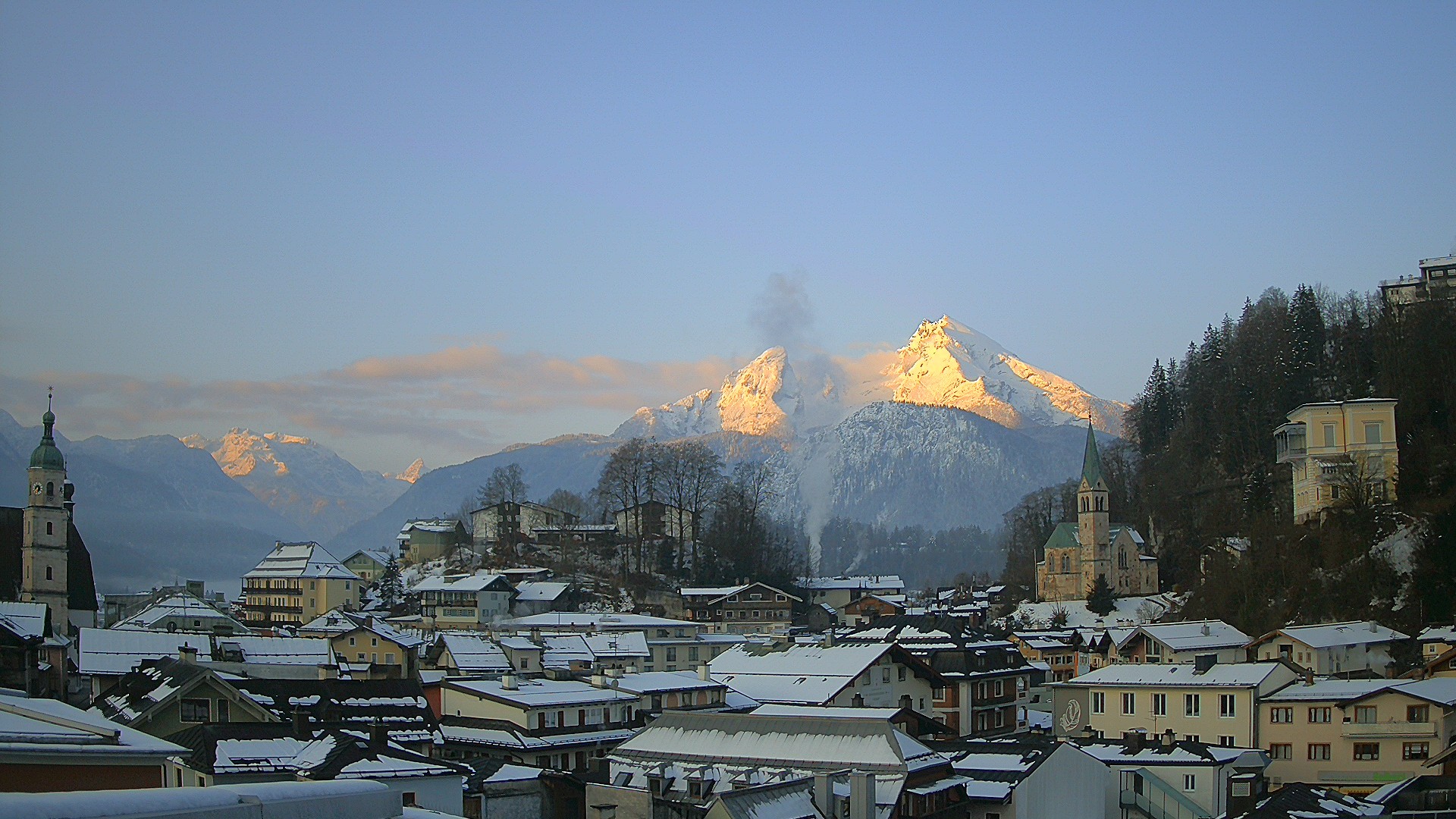 Archived image Webcam Berchtesgaden - City Centre