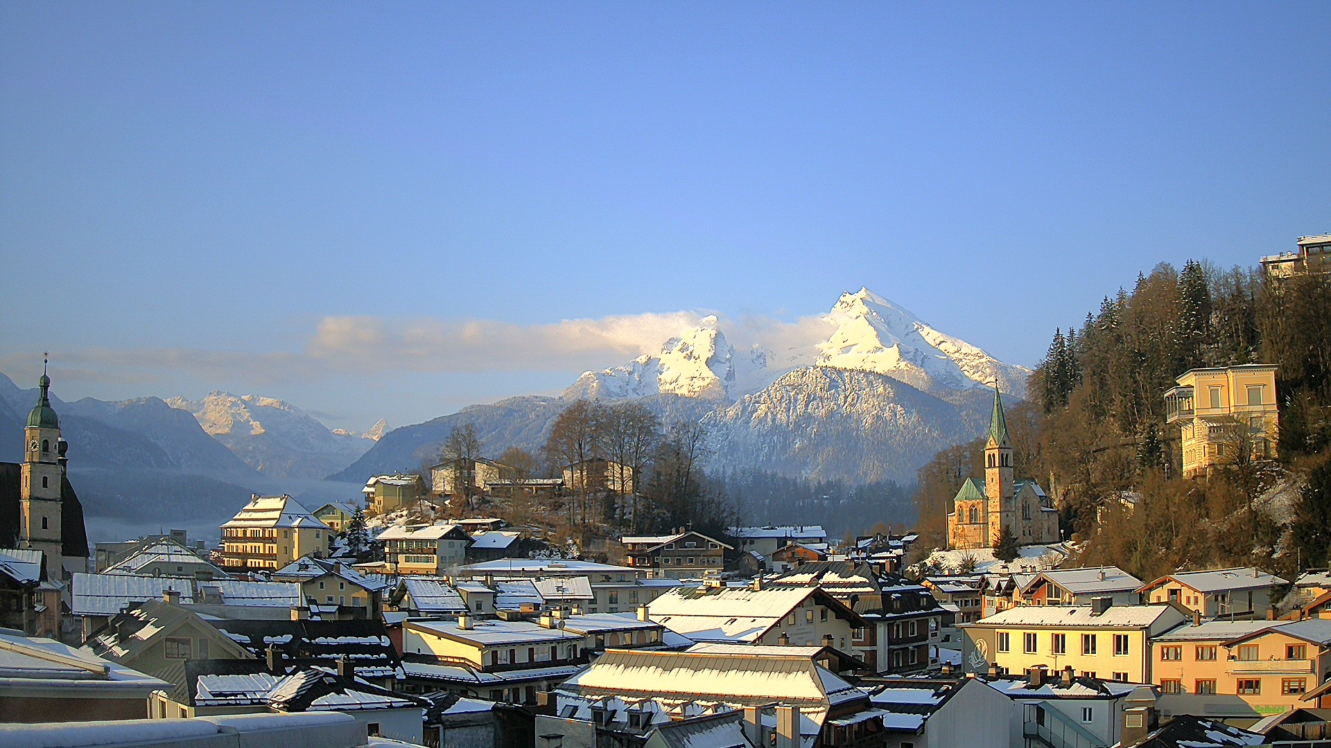 Archived image Webcam Berchtesgaden - City Centre