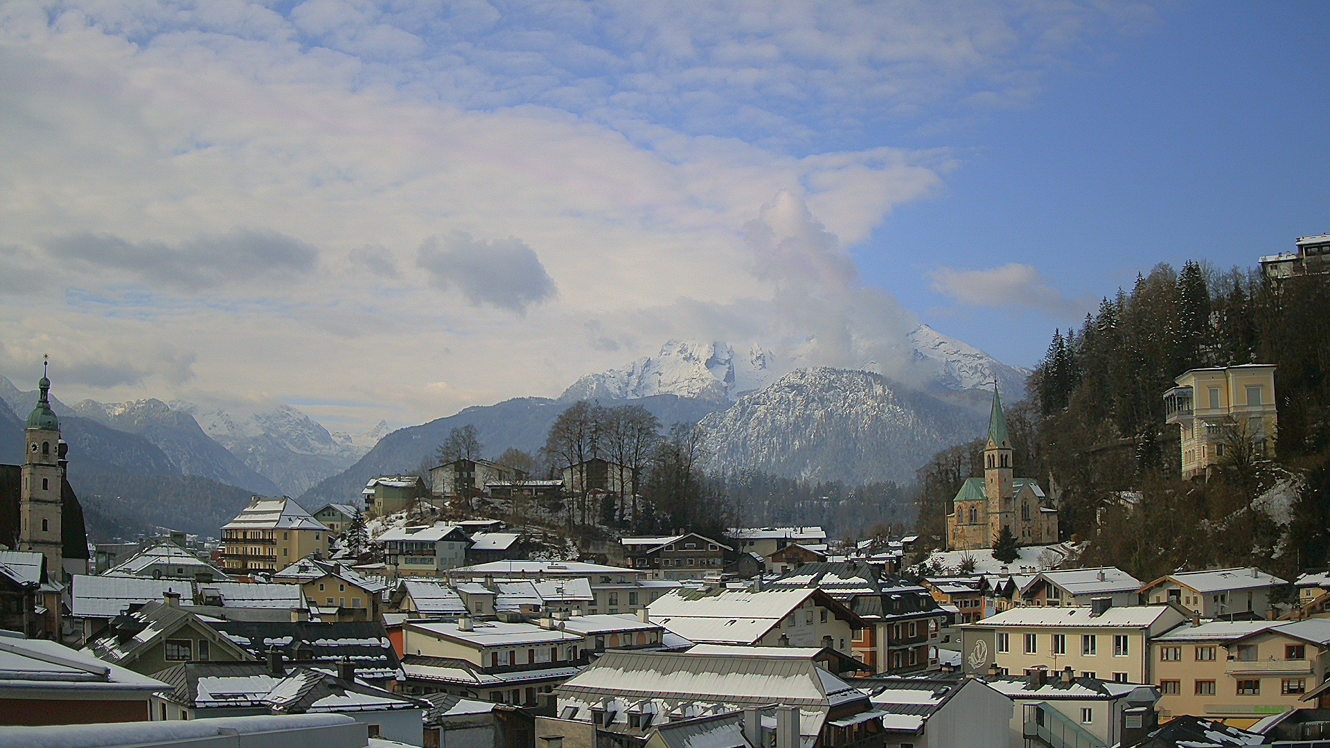 Archived image Webcam Berchtesgaden - City Centre