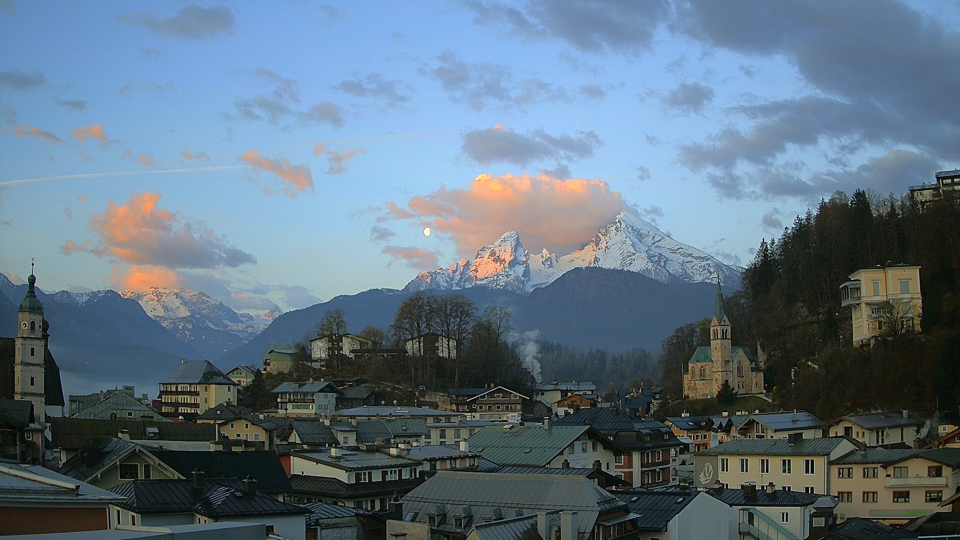 Archived image Webcam Berchtesgaden - City Centre