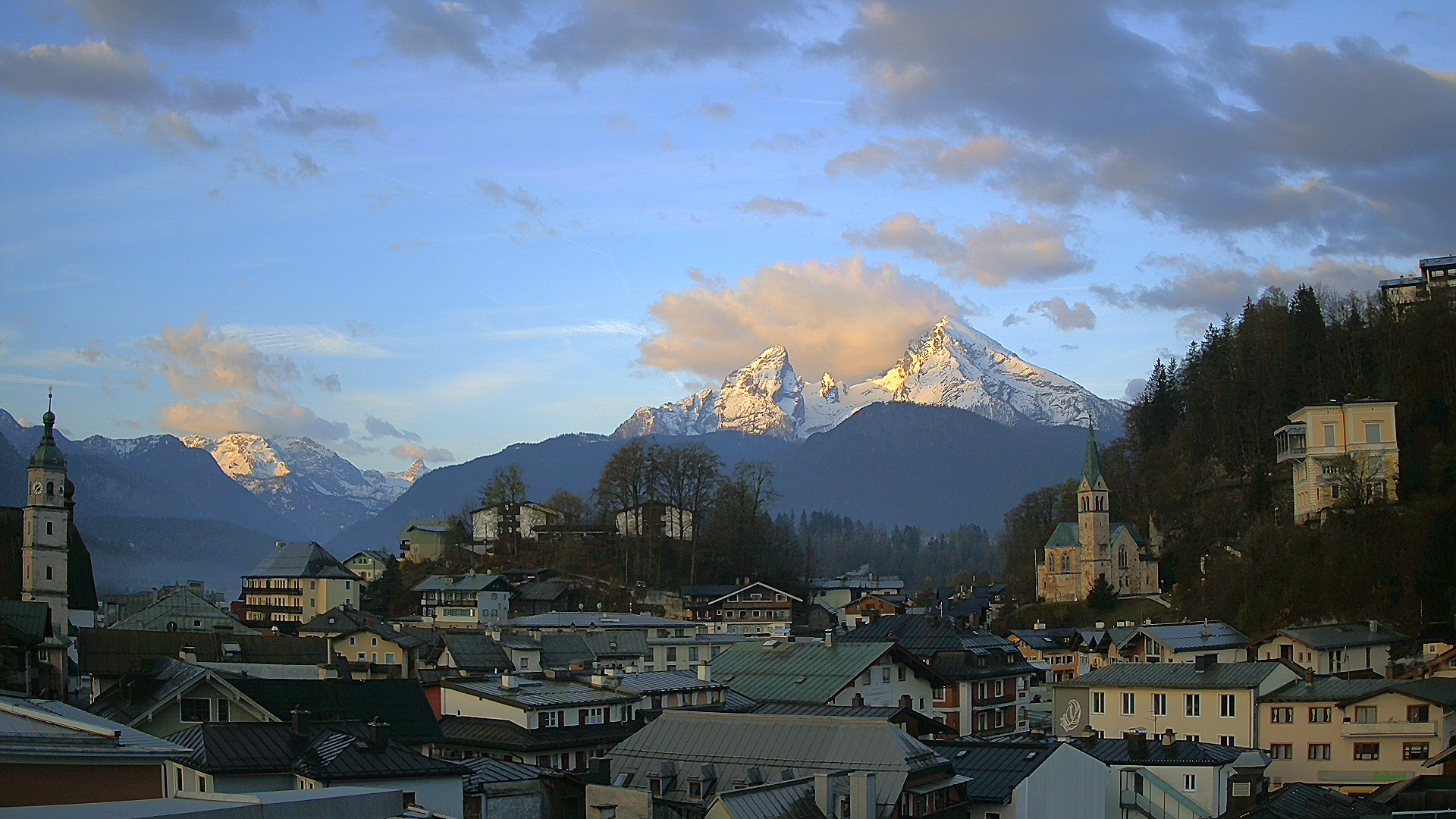 Archived image Webcam Berchtesgaden - City Centre