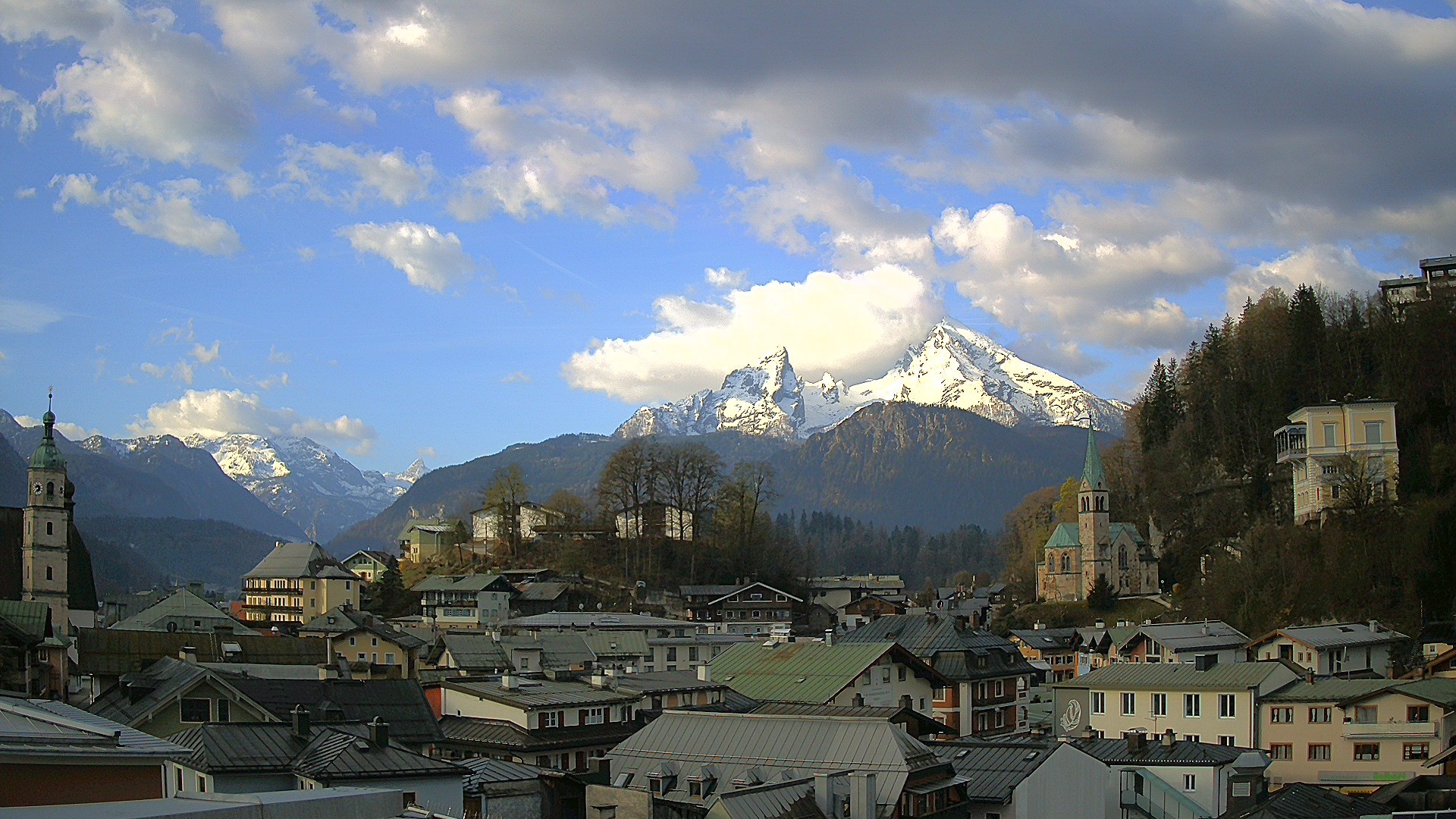 Archived image Webcam Berchtesgaden - City Centre