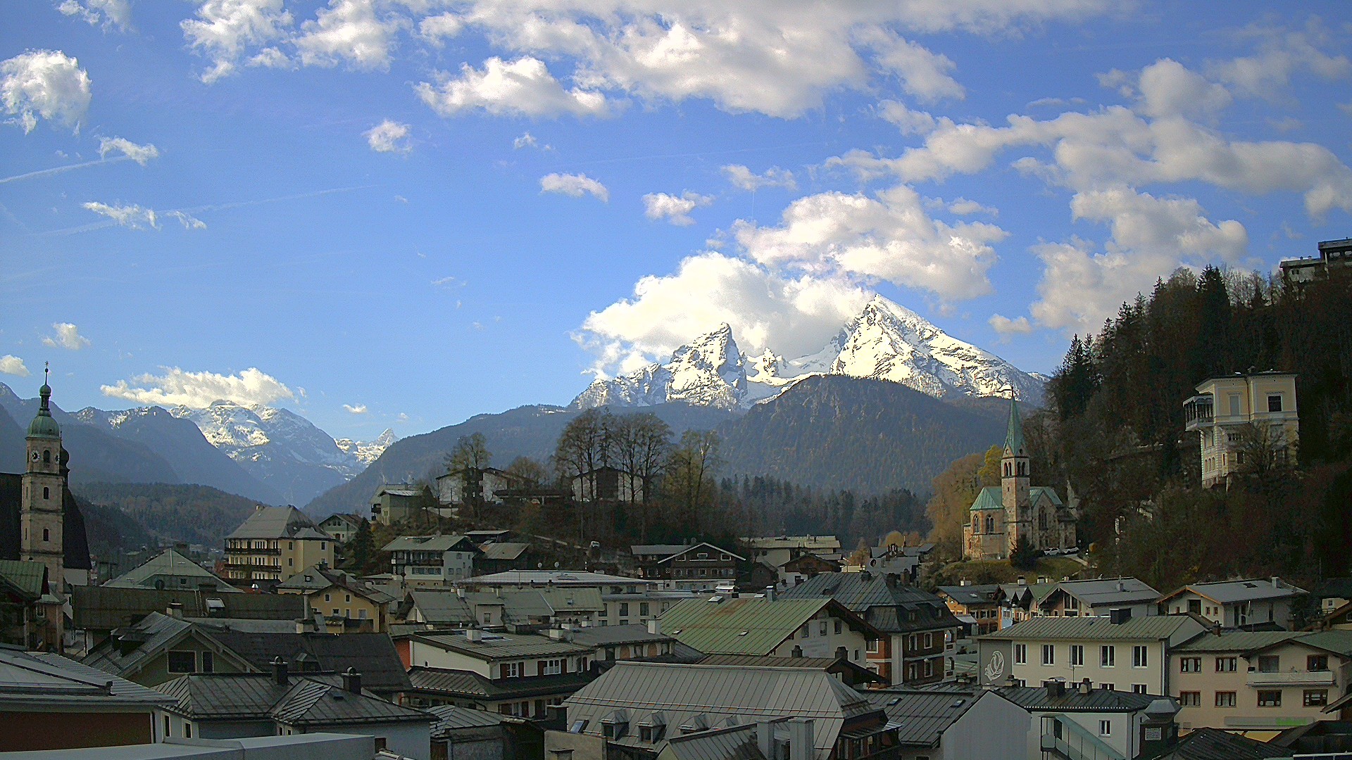 Archived image Webcam Berchtesgaden - City Centre