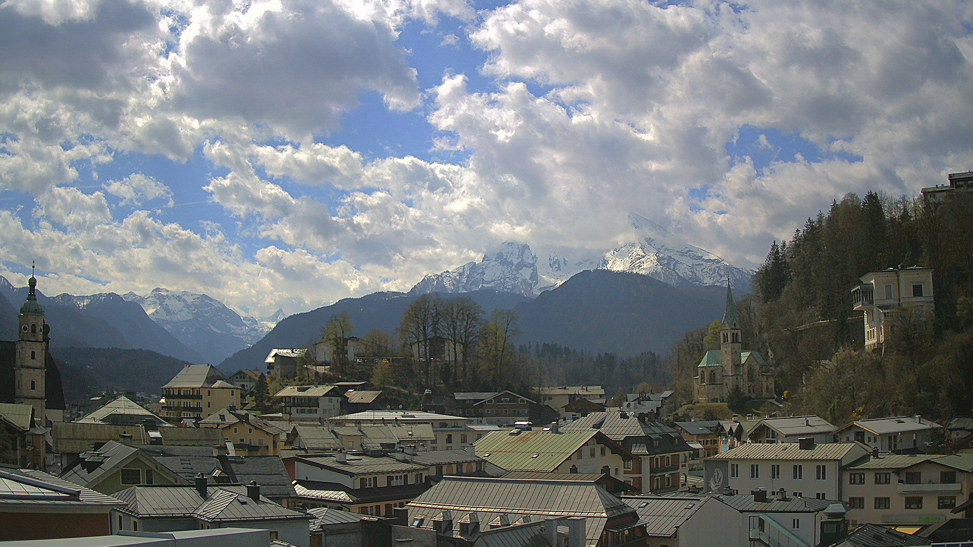 Archived image Webcam Berchtesgaden - City Centre
