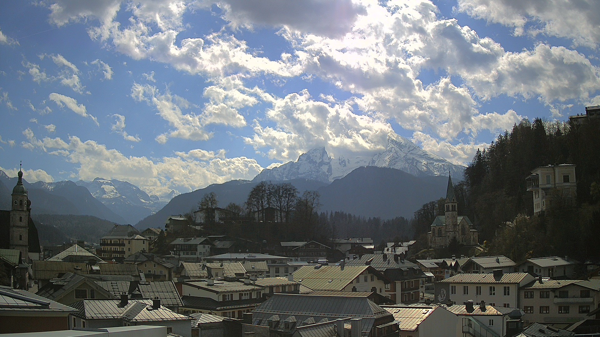 Archived image Webcam Berchtesgaden - City Centre