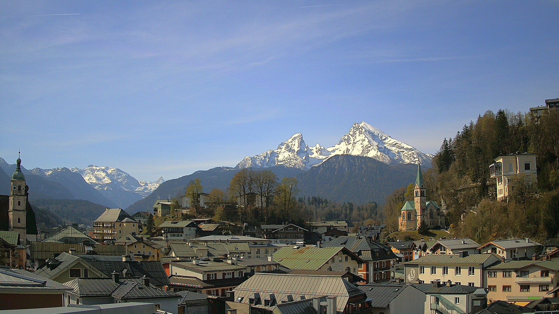 Archived image Webcam Berchtesgaden - City Centre