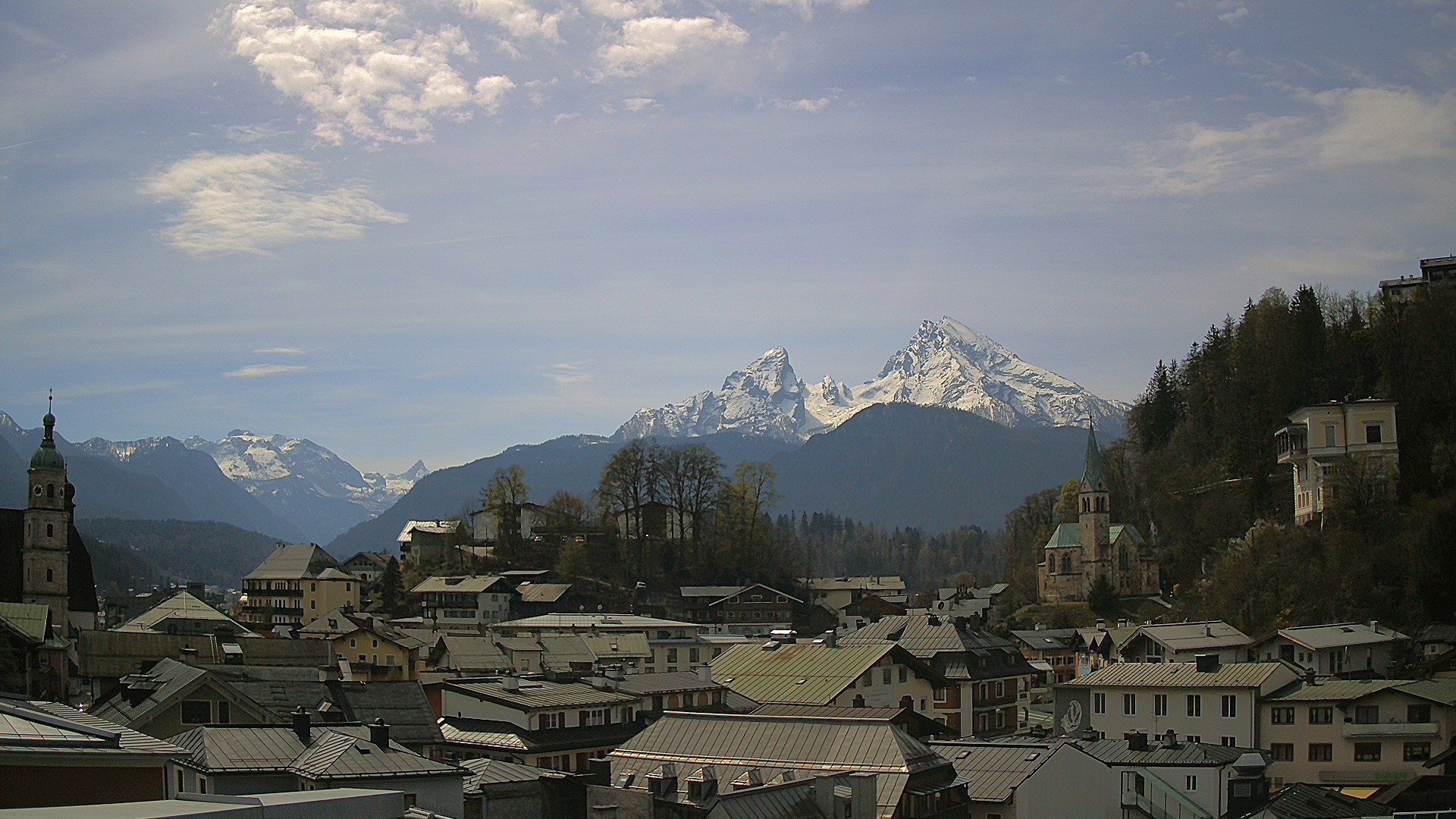 Archived image Webcam Berchtesgaden - City Centre