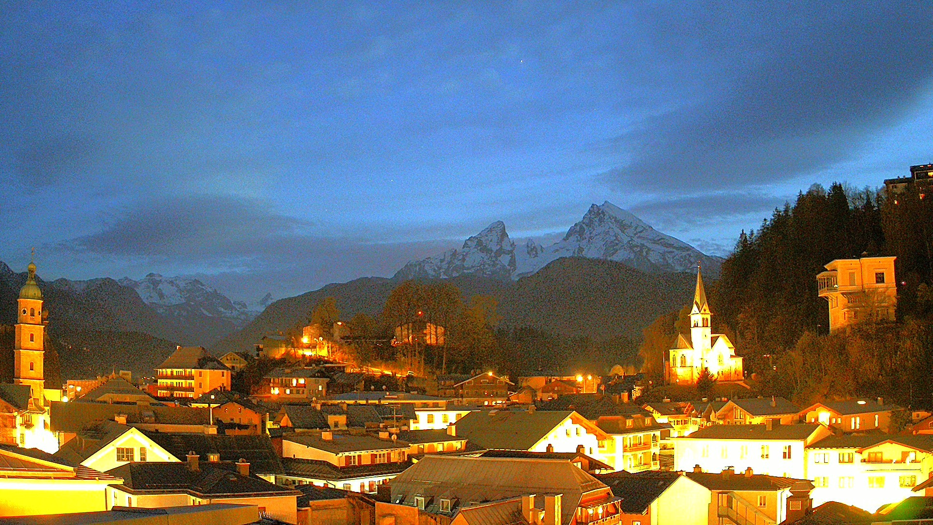 Archived image Webcam Berchtesgaden - City Centre
