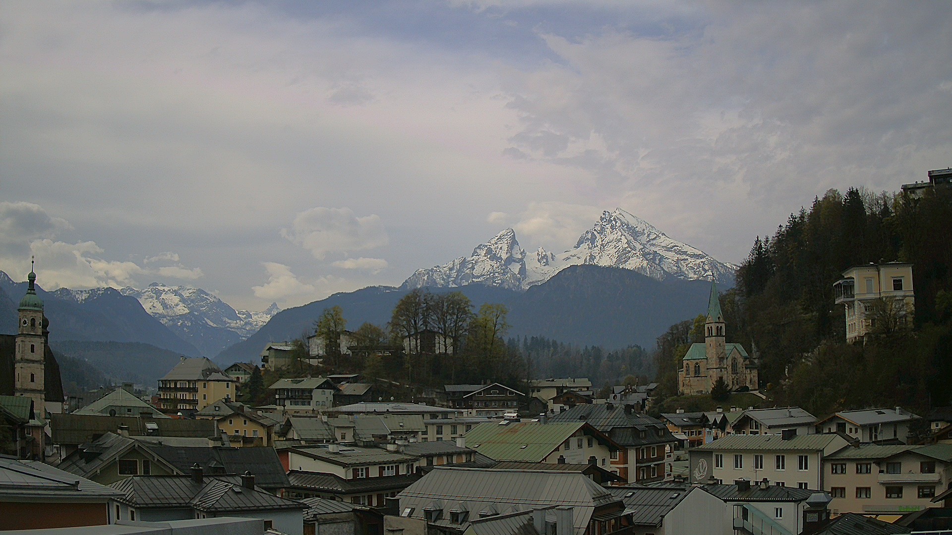 Archived image Webcam Berchtesgaden - City Centre