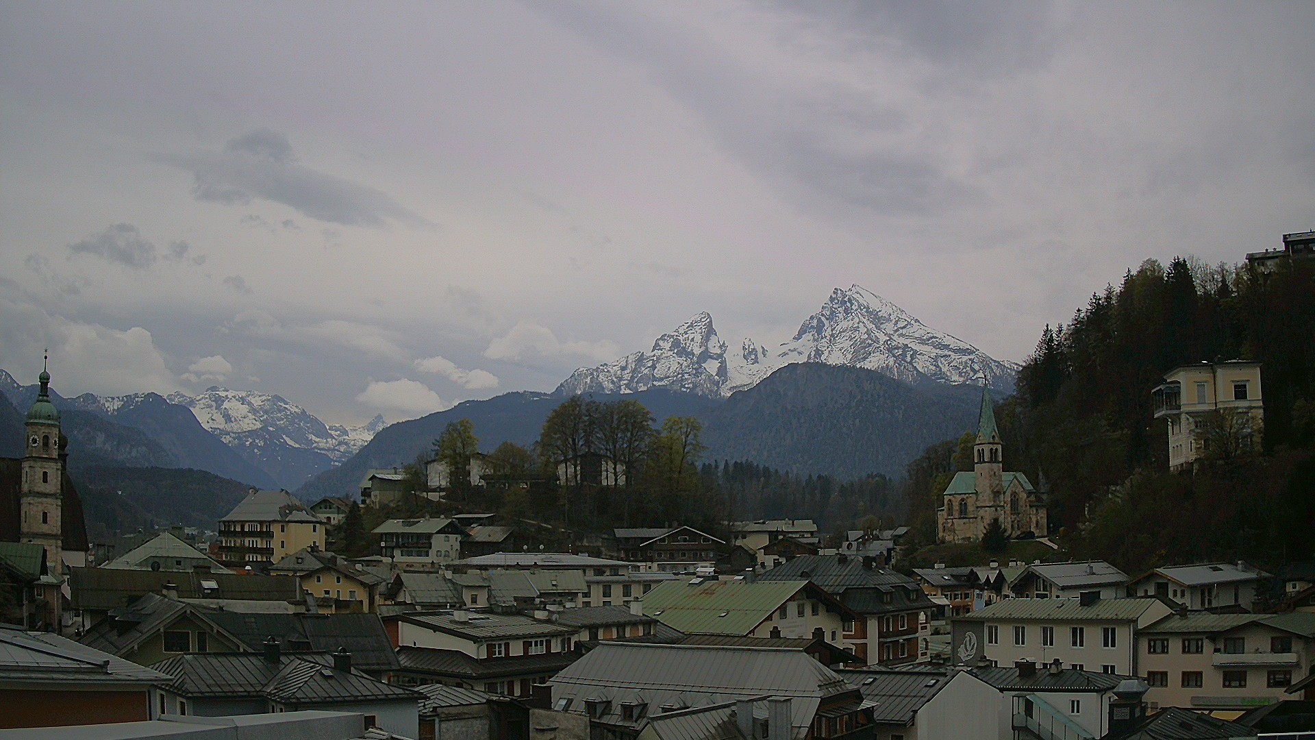 Archived image Webcam Berchtesgaden - City Centre