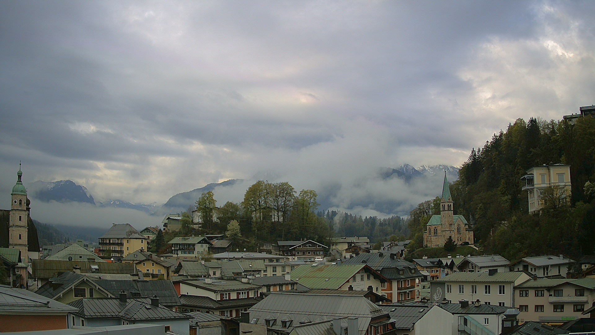 Archived image Webcam Berchtesgaden - City Centre