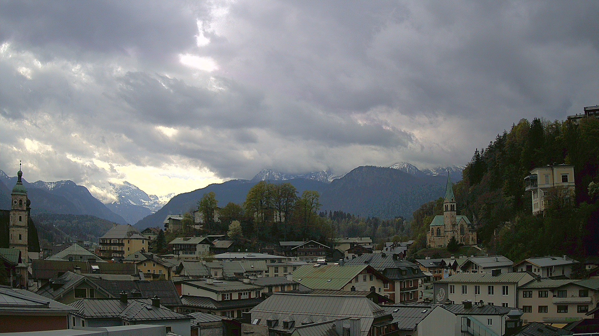 Archived image Webcam Berchtesgaden - City Centre