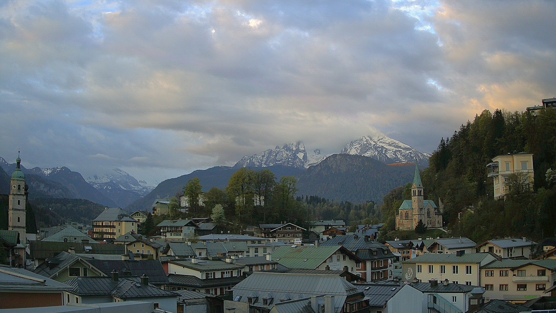 Archived image Webcam Berchtesgaden - City Centre