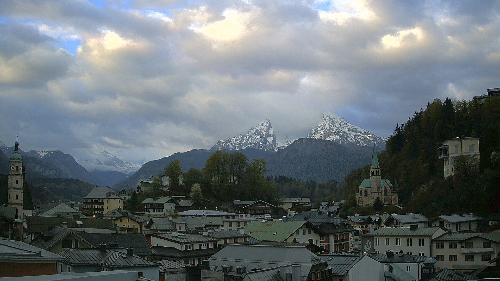 Archived image Webcam Berchtesgaden - City Centre