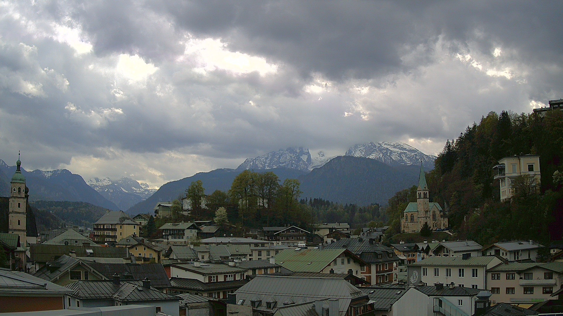 Archived image Webcam Berchtesgaden - City Centre