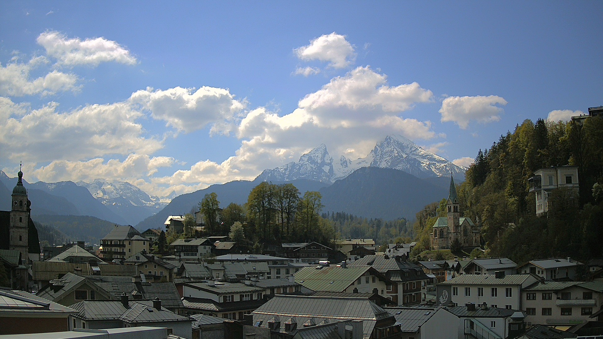 Archived image Webcam Berchtesgaden - City Centre