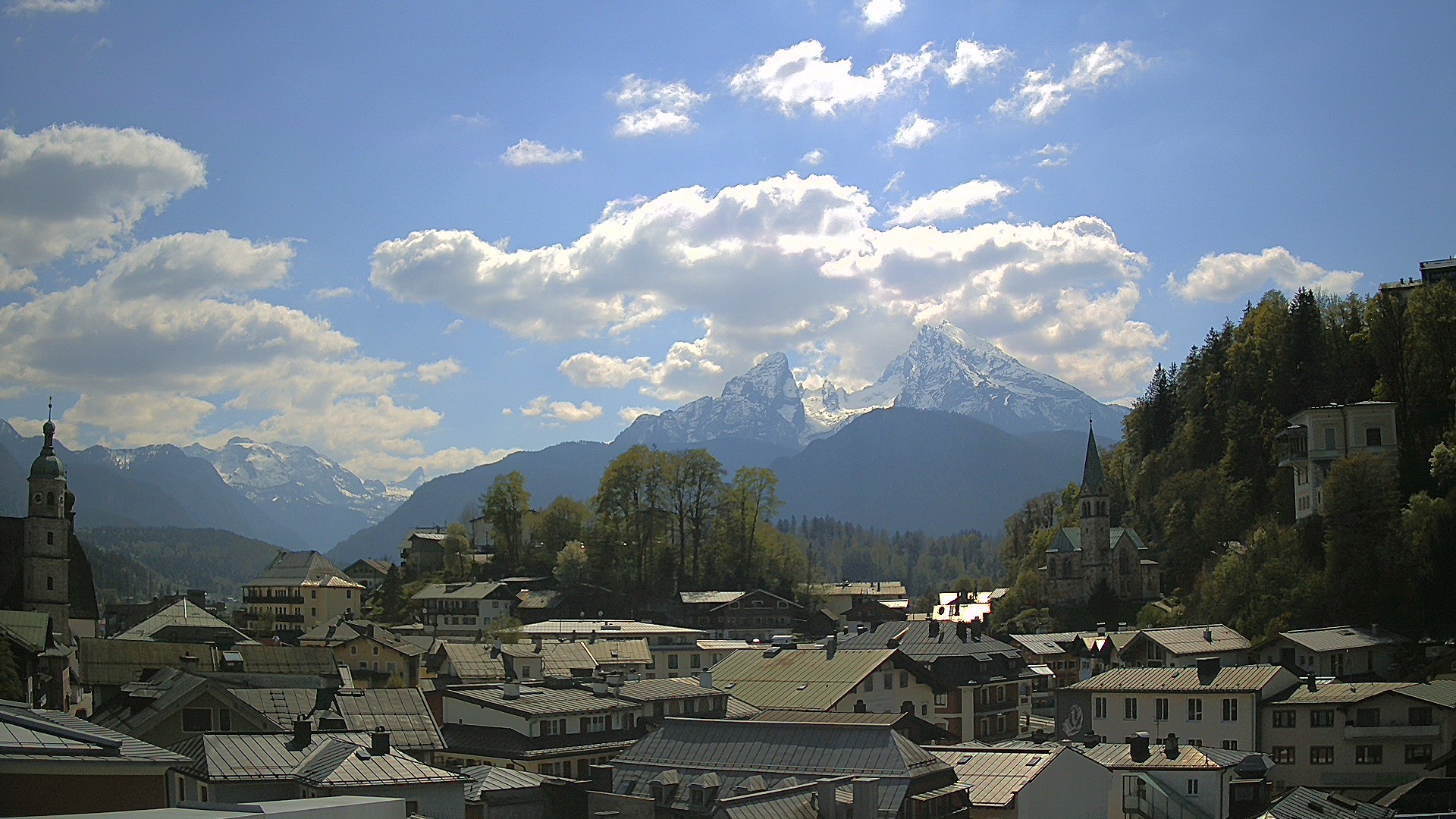 Archived image Webcam Berchtesgaden - City Centre